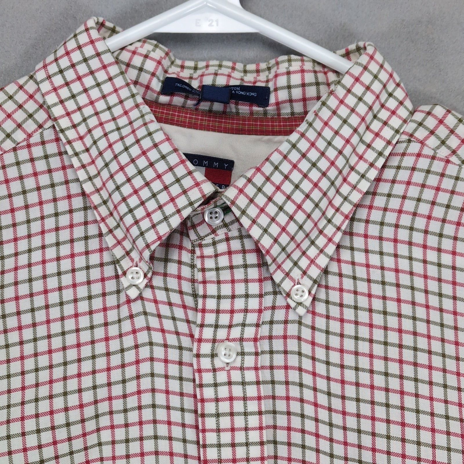 Tommy Hilfiger 90s Tommy Hilfiger Men's XXL Button Down Check Print Shirt Size US XXL / EU 58 / 5 - 4 Thumbnail