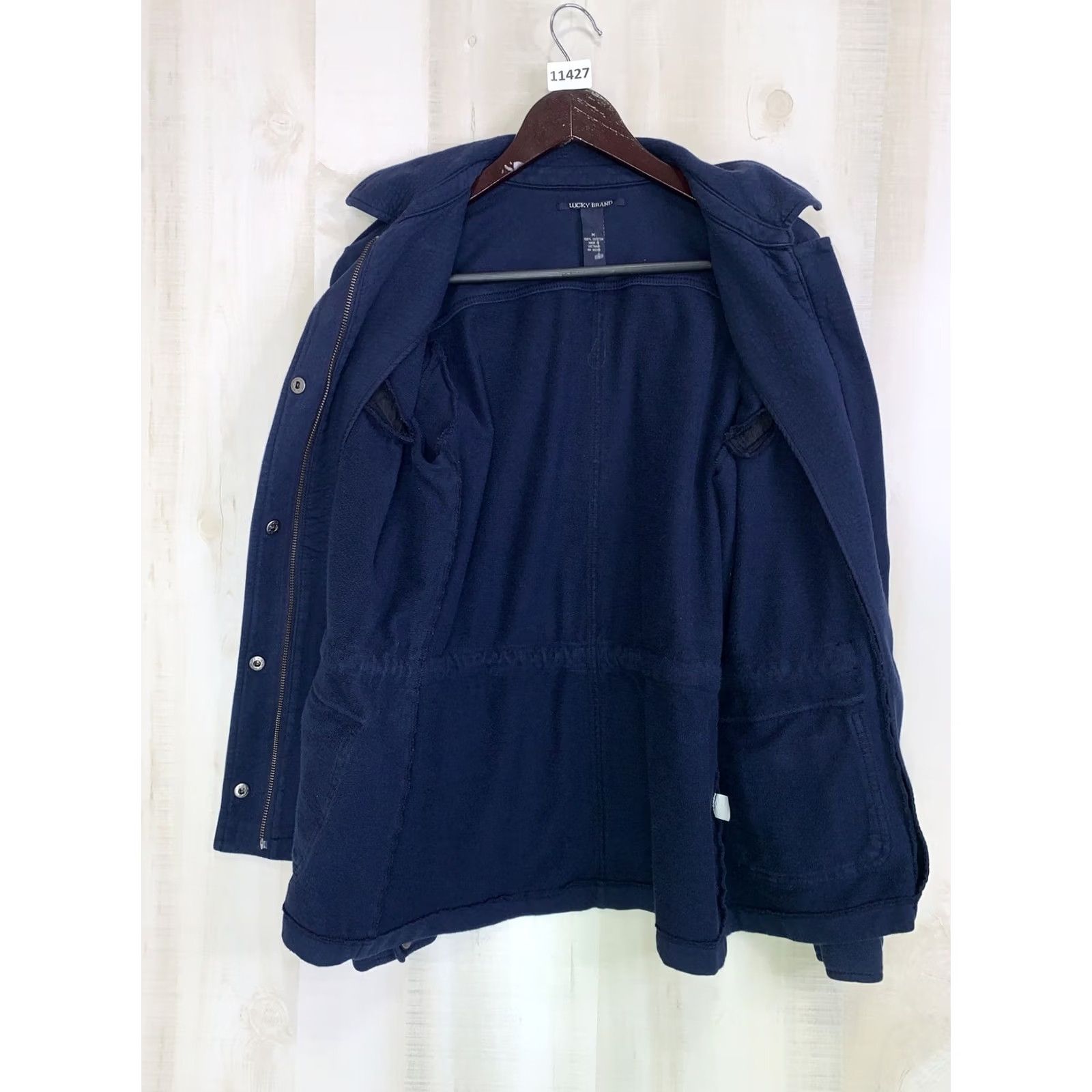 Lucky Brand Lucky Brand Blue Cotton Military Utility Jacket Womens M Size Regular Red? Size M / US 6-8 / IT 42-44 - 5 Thumbnail