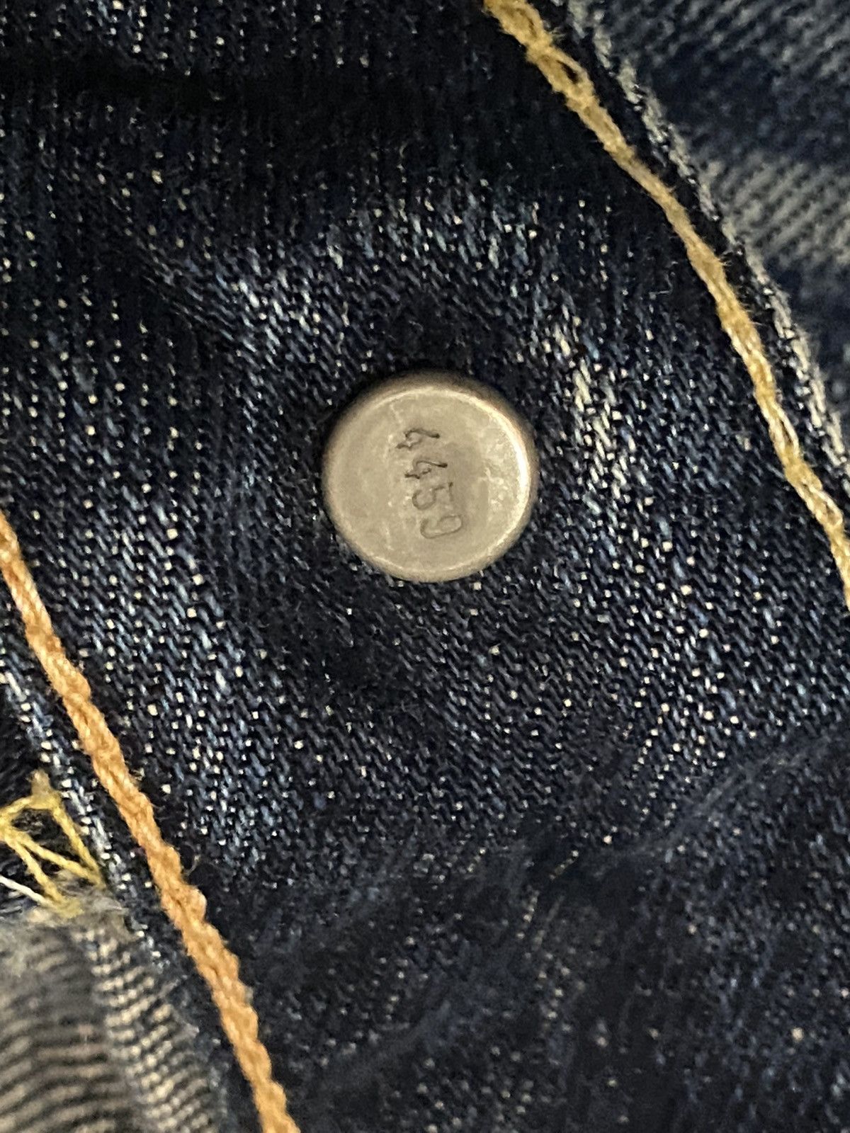 Japanese Brand × Levi's × Vintage Vintage Levis 502 Selvedge 4459 Button Distress Straight d' Size US 33 - 18 Thumbnail