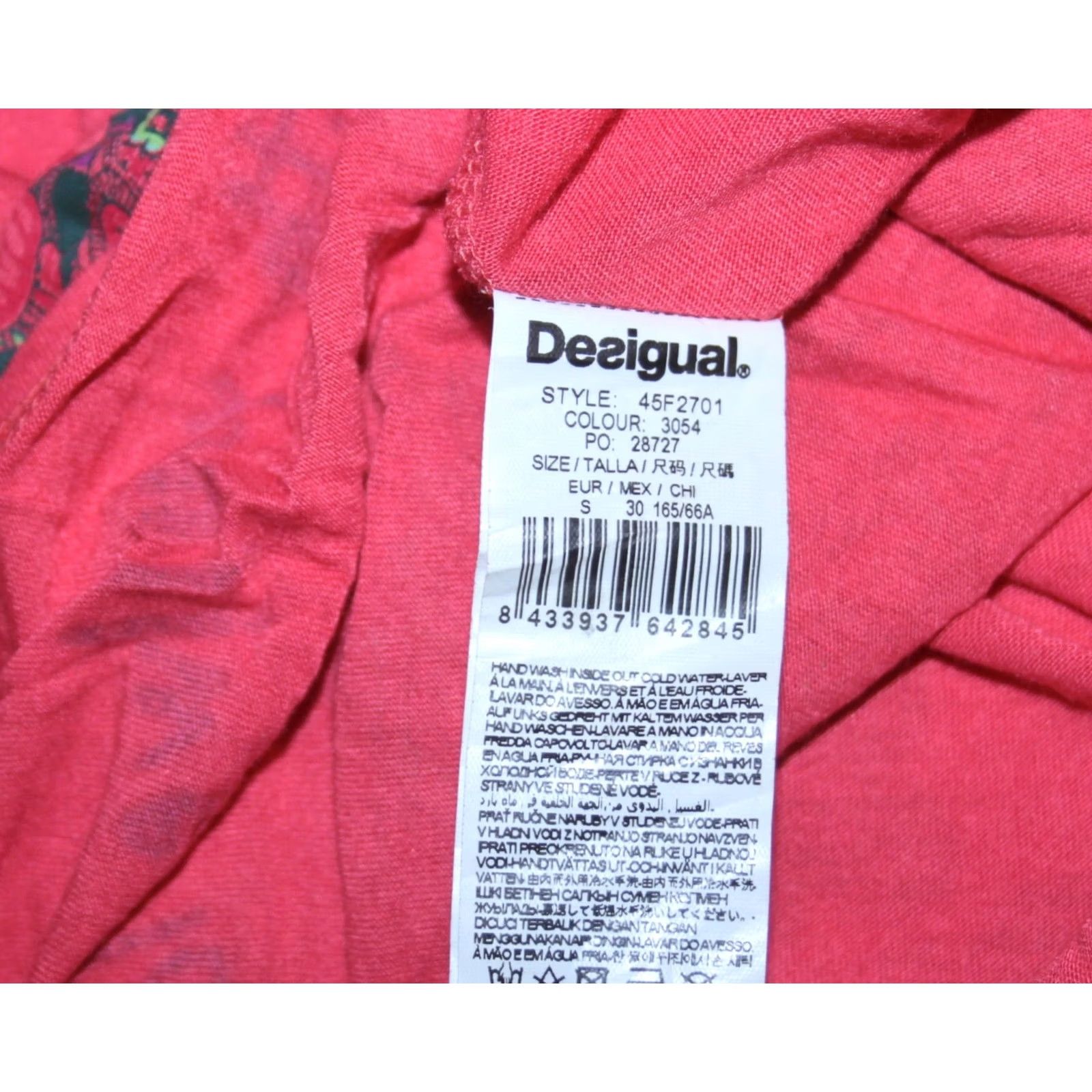 Desigual Desigual Skirt S Womens Red Midi Viscose Desigual Skirt S Womens Red Midi Viscose Size 28" / US 6 / IT 42 - 6 Thumbnail