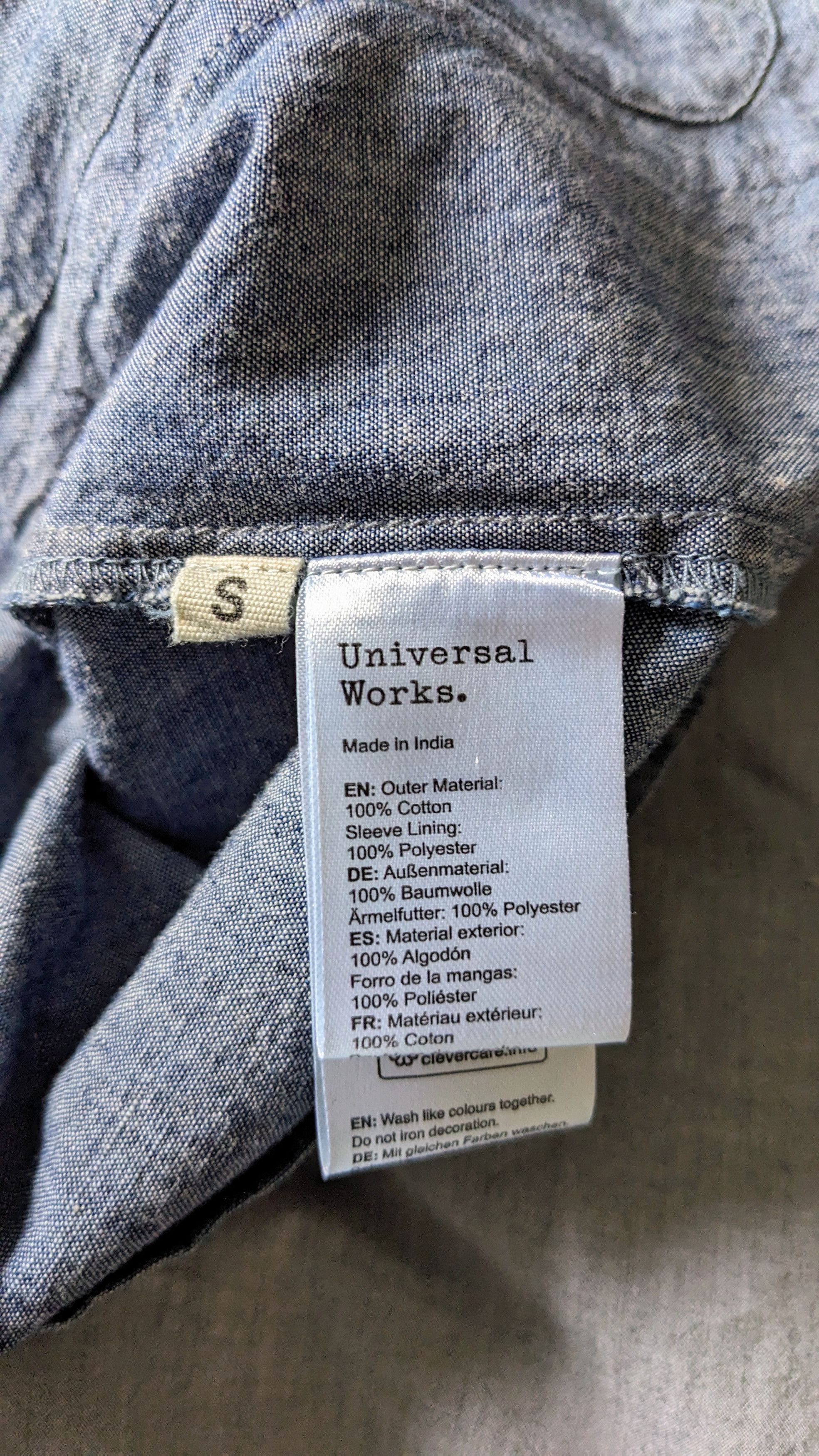 Universal Works Universal Works Chambray Jungle shirt Size US S / EU 44-46 / 1 - 2 Thumbnail