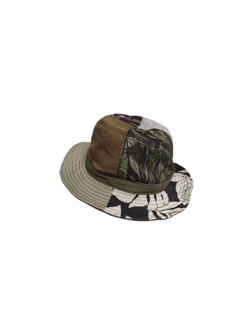 Japanese Brand FCLIFE PATCHWORK MULTI DESIGN REVERSIBLE BUCKET HAT Size ONE SIZE - 1 Thumbnail