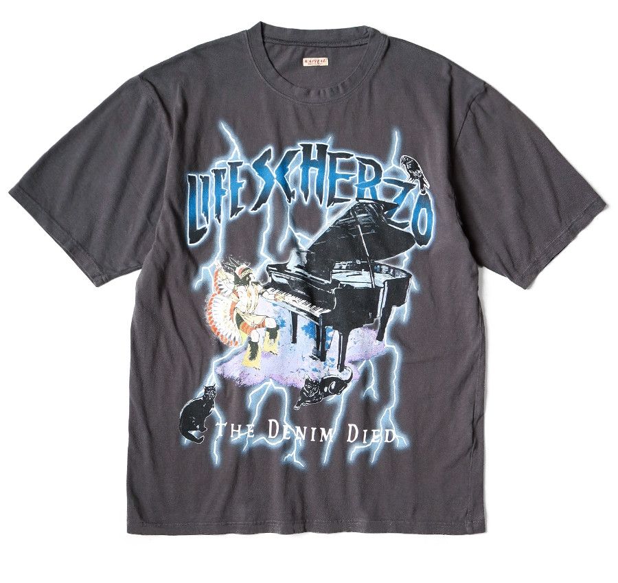 Kapital Kapital 20 Tenjiku Crew Lightning Piano Tee sumiguro new S Size US S / EU 44-46 / 1 - 1 Thumbnail