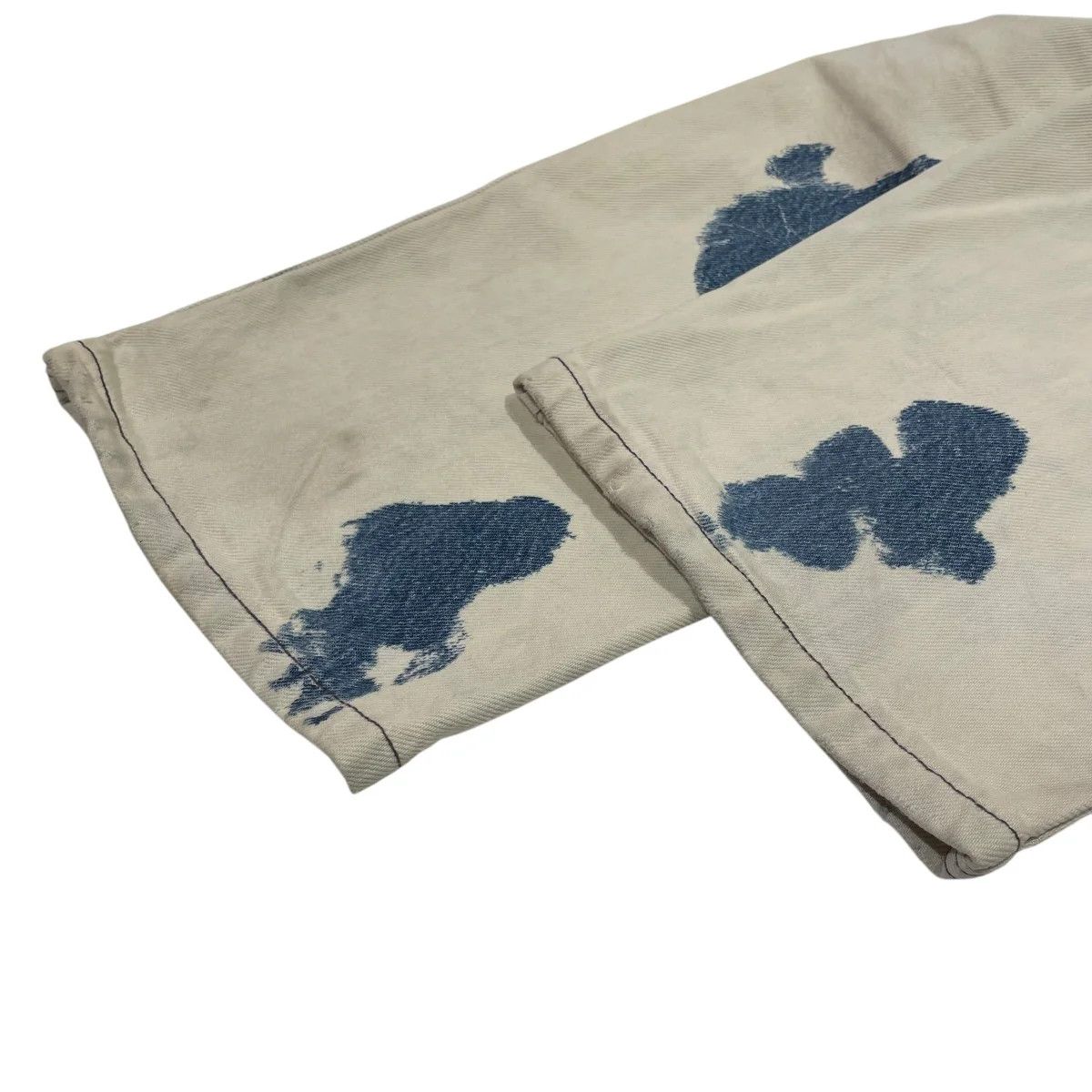 Namacheko Straight Leg Bleached Denim Jeans Size US 30 / EU 46 - 6 Thumbnail
