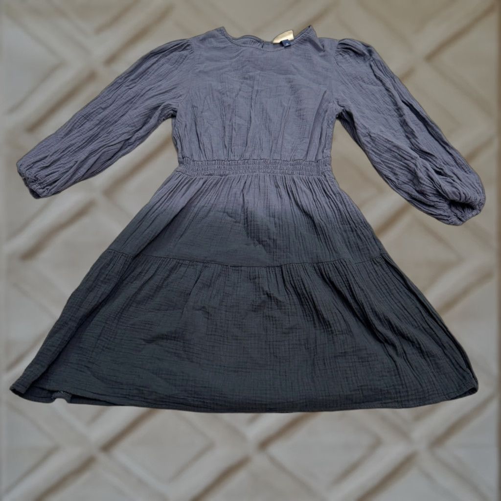 Vintage VINTAGE Universal Thread Cotton Midi Dress Women Medium Blue Ombre Boho Casual Pockets 90s Size M / US 6-8 / IT 42-44 - 1 Thumbnail