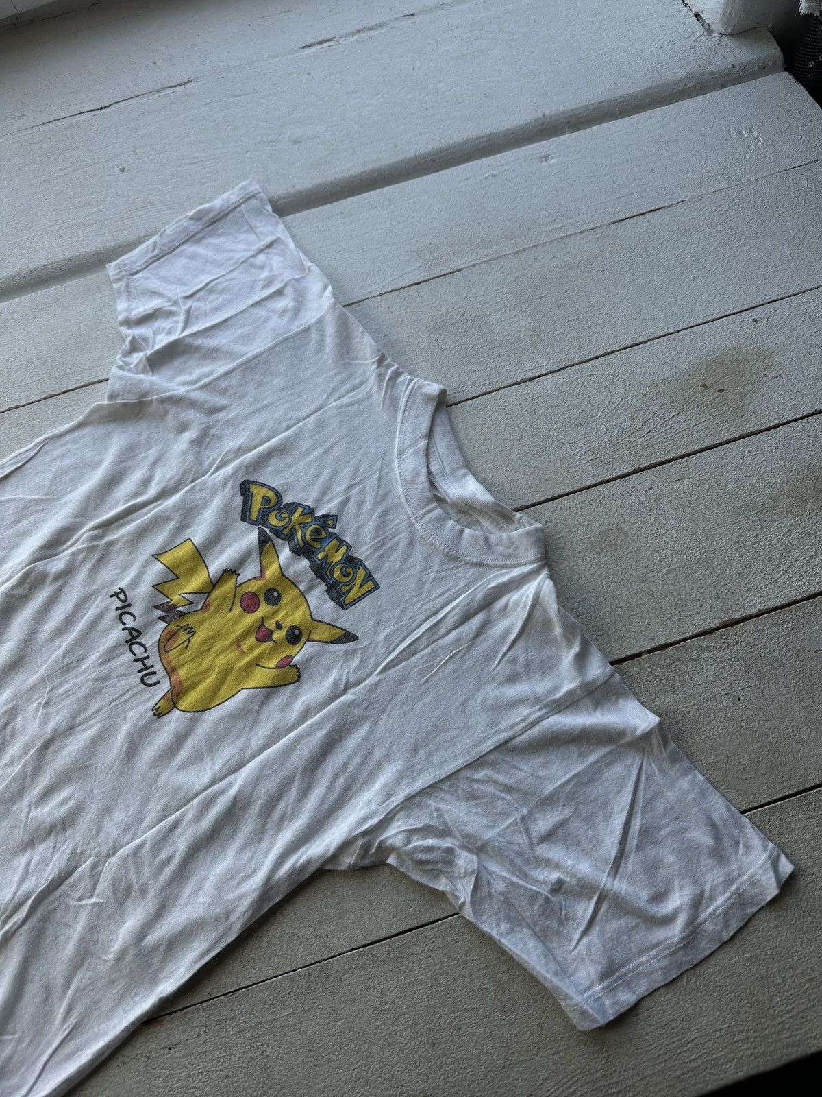 Other 🚨VNTG PIKACHY BIG LOGO WOMEN WHITE TEE BIG LOGO Size M / US 6-8 / IT 42-44 - 2 Thumbnail