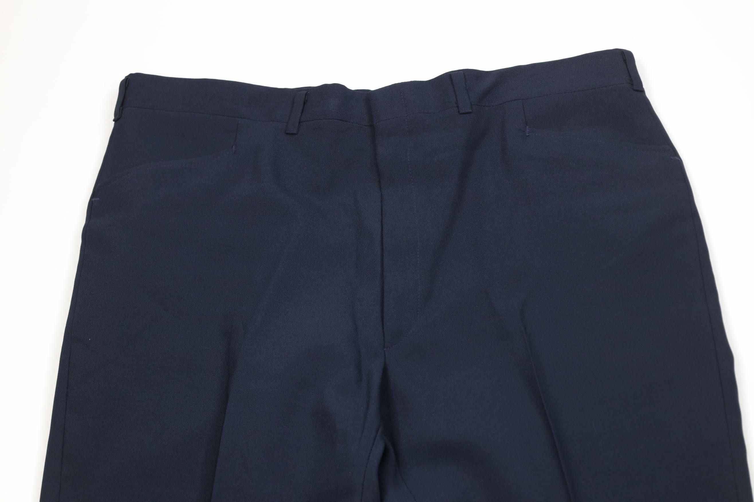 Vintage Vintage 70s Streetwear Flared Wide Leg Chino Pants Blue USA Size US 40 / EU 56 - 2 Thumbnail