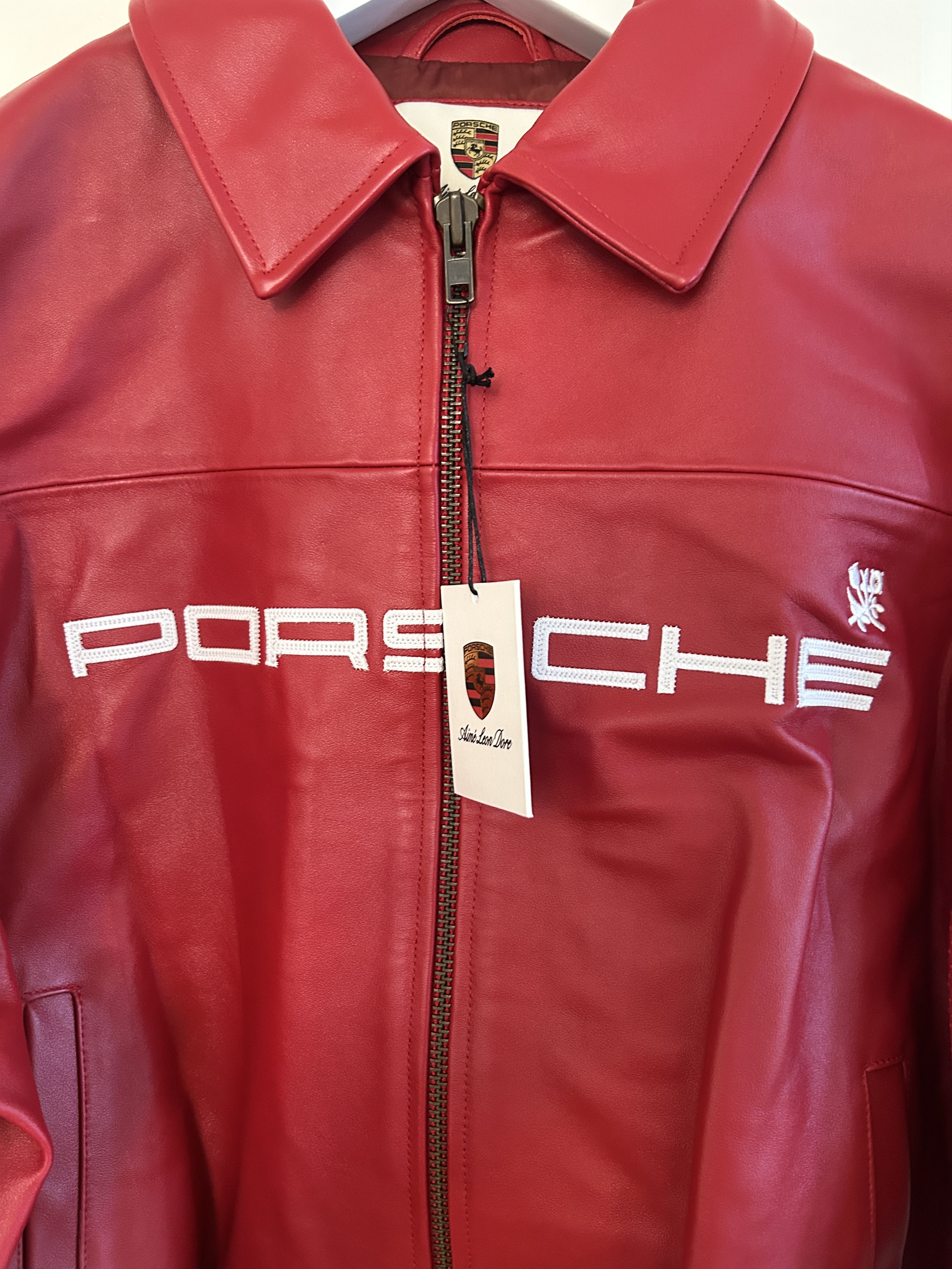 Aime Leon Dore × Porsche Design ALD / Porsche 993 Turbo Leather Club Jacket Size US L / EU 52-54 / 3 - 4 Thumbnail