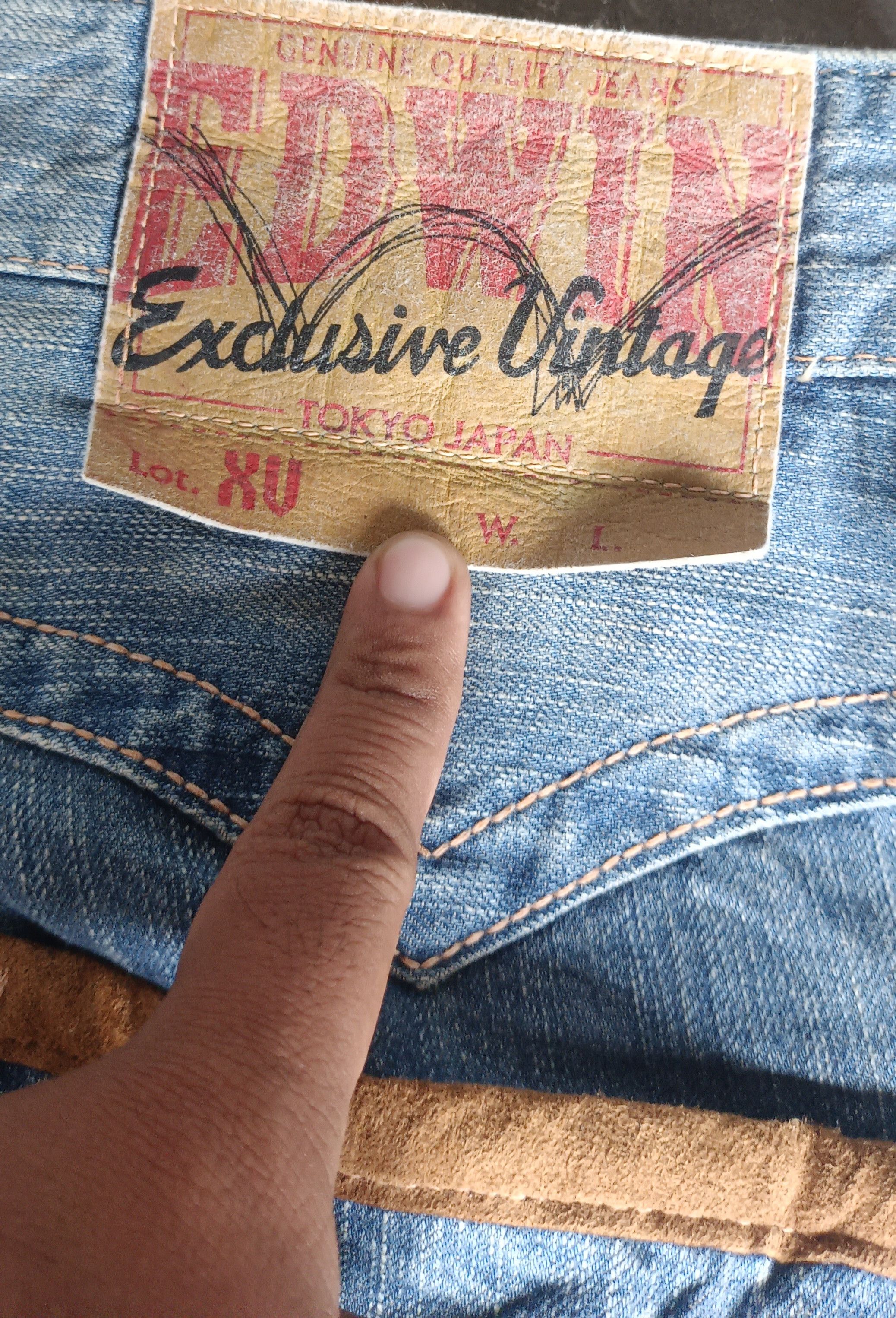 Edwin Steals🔥 Vintage Edwin XV Mud Wash Loose Jeans Size US 34 / EU 50 - 8 Thumbnail