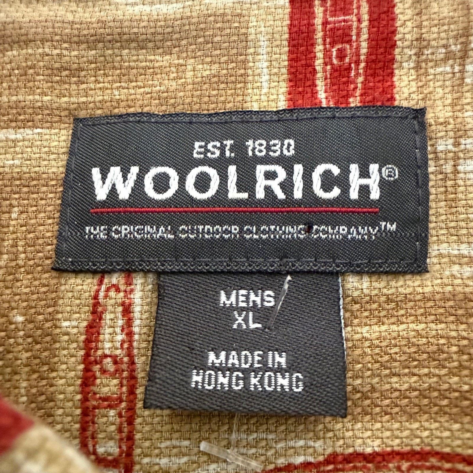 Other Woolrich Shirt Mens XL Khaki AOP Kayaks Short Sleeve Size US XL / EU 56 / 4 - 2 Thumbnail