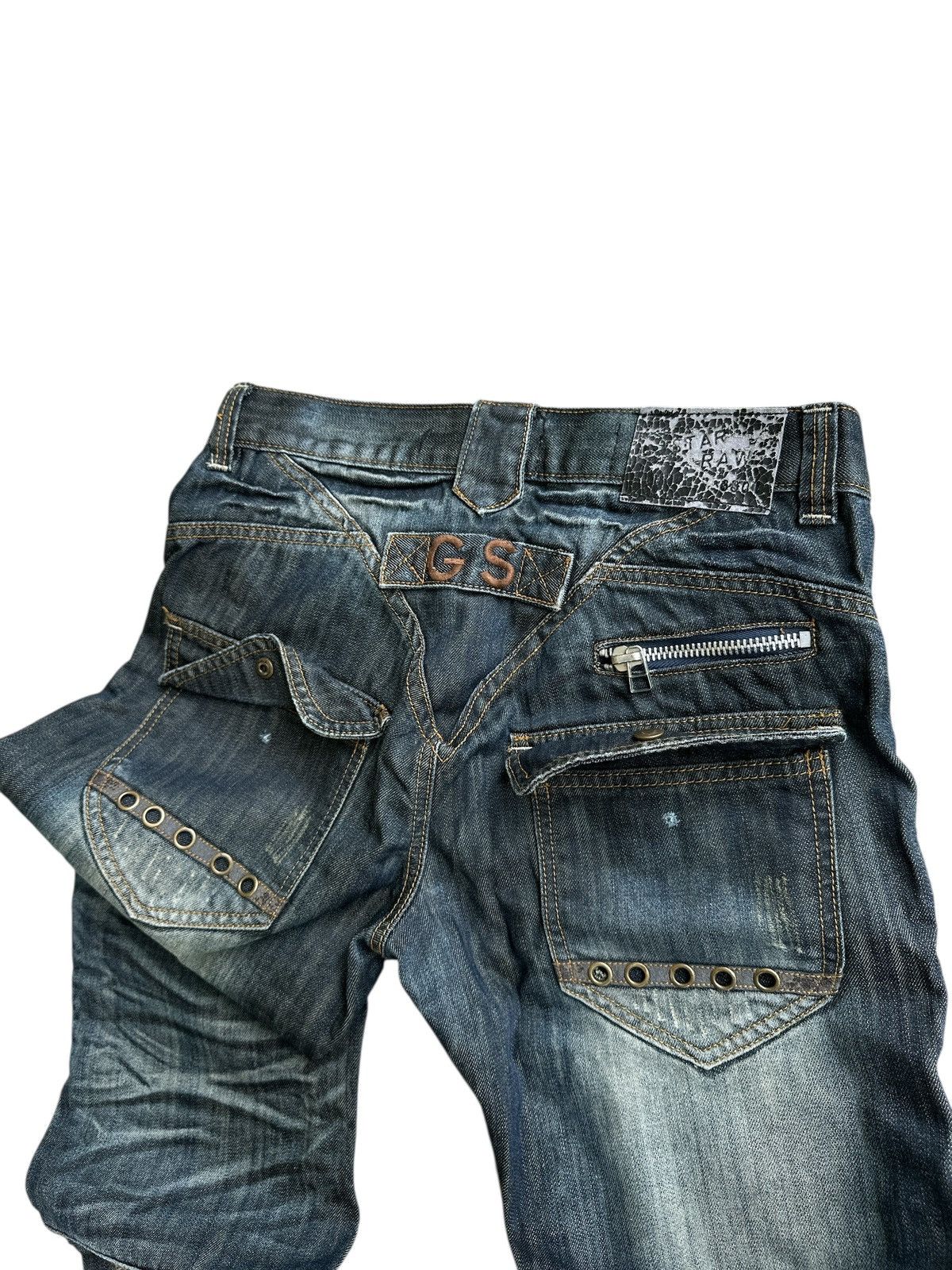 Japanese Brand Flare Gstar Double Waist 🎌💥 Size US 33 - 5 Thumbnail