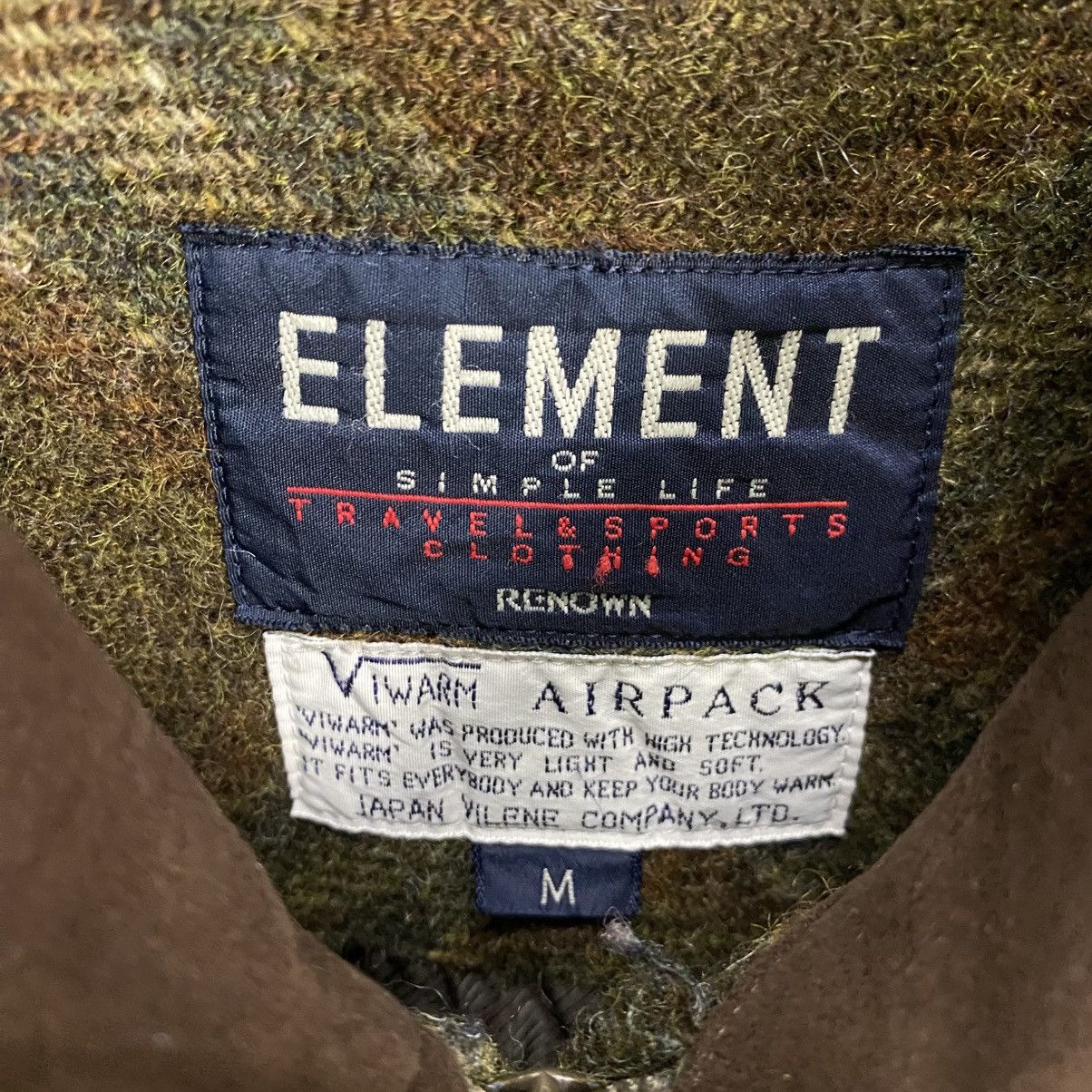 Flannel × Japanese Brand Element Of simple life flannel zipper jacket Size US M / EU 48-50 / 2 - 13 Thumbnail