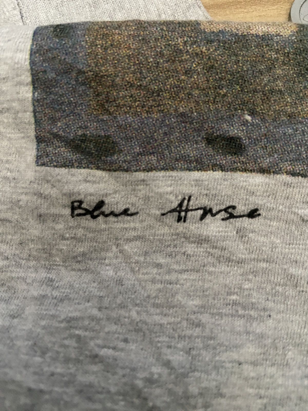 Paul Smith × Vintage Vintage Paul Smith Jeans Blue Horse Turtleneck Shirt Size US L / EU 52-54 / 3 - 3 Thumbnail