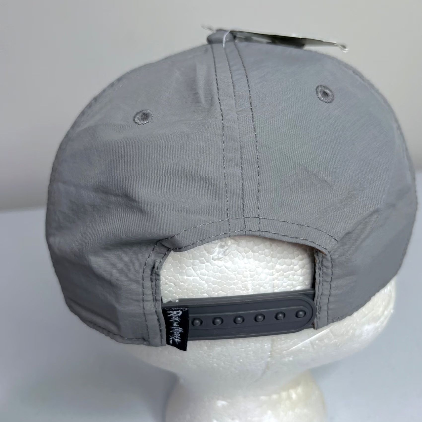 Vintage Rick and Morty Cap Hat Adjustable OSFM Adult Swim Bioworld Gray Blue Orange Logo Cap Hat Size ONE SIZE - 6 Thumbnail