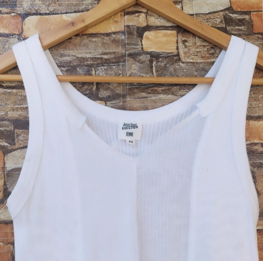 Japanese Brand × Jean Paul Gaultier Jean Paul Gaultier Femme Tank Top Size S / US 4 / IT 40 - 6 Thumbnail