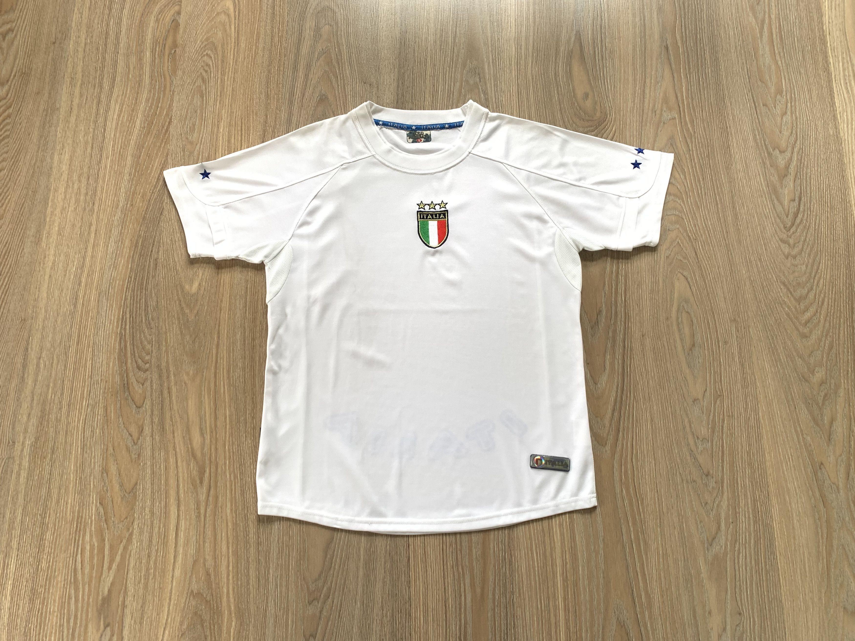 Vintage Rare Italia Gold Football Centr Logo White Vintage Jersey Size US S / EU 44-46 / 1 - 1 Thumbnail