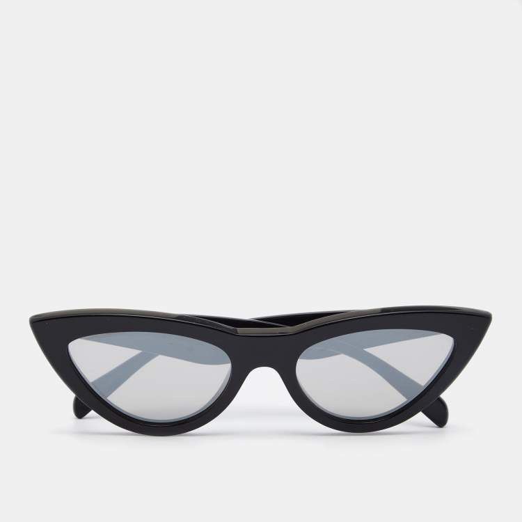image of Celine x Phoebe Philo Era Céline Cat-Eye Sunglasses in Black, Women's