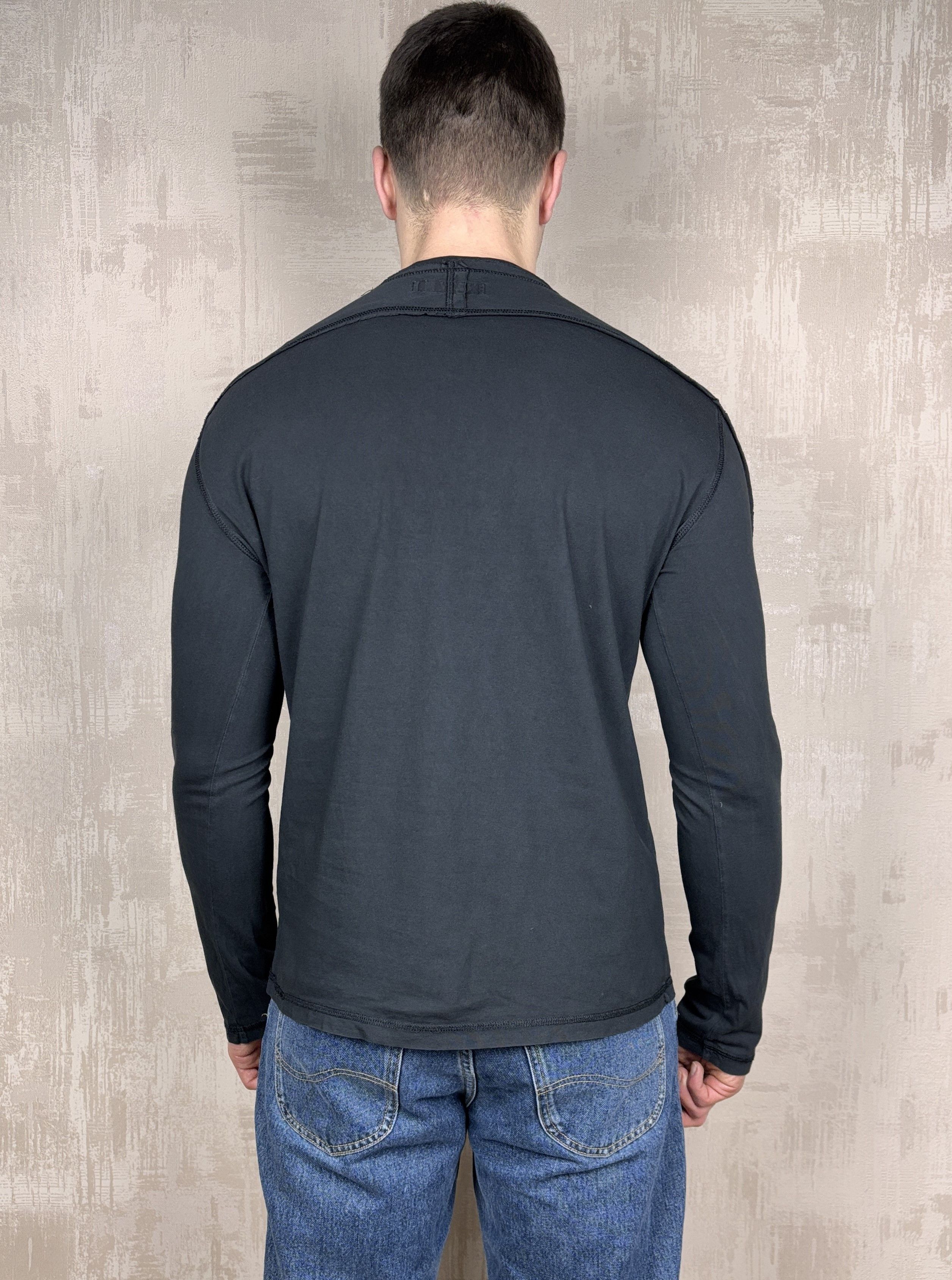 Iceberg × Vintage Iceberg Ice Jeans Vintage Long Sleeve T-shirt Raw Edge Faded Size US L / EU 52-54 / 3 - 14 Thumbnail