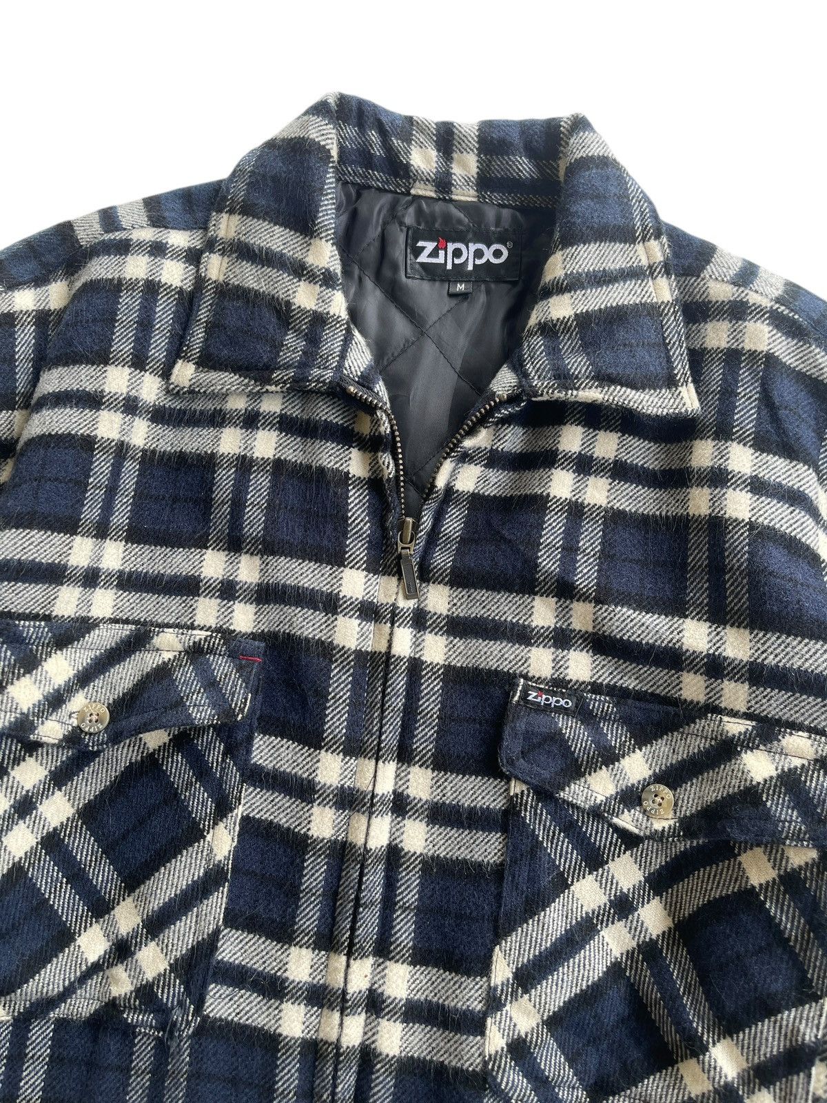 Japanese Brand Vintage Zippo Checked Flannel Quilted Jacket Size US M / EU 48-50 / 2 - 6 Thumbnail