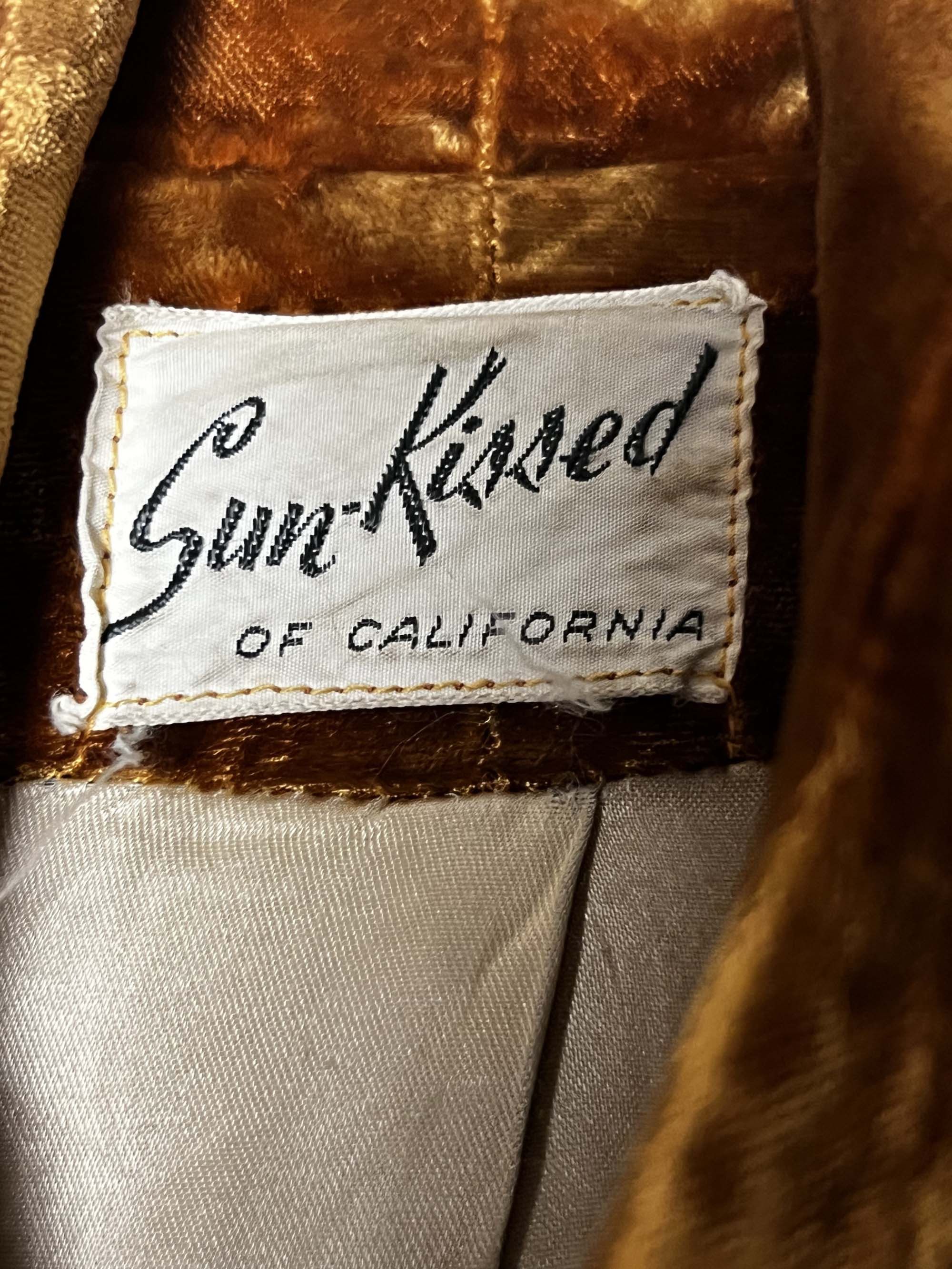 Vintage Vintage Gold 1950's Sun-Kissed of California Swing Coat Size ONE SIZE - 10 Thumbnail