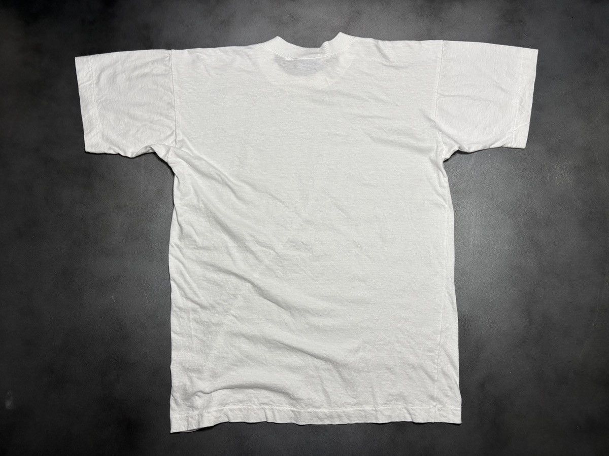 Vintage Vintage Blank Tee 1980s White T-Shirt 80s Rose Single Stitch Size US S / EU 44-46 / 1 - 7 Thumbnail