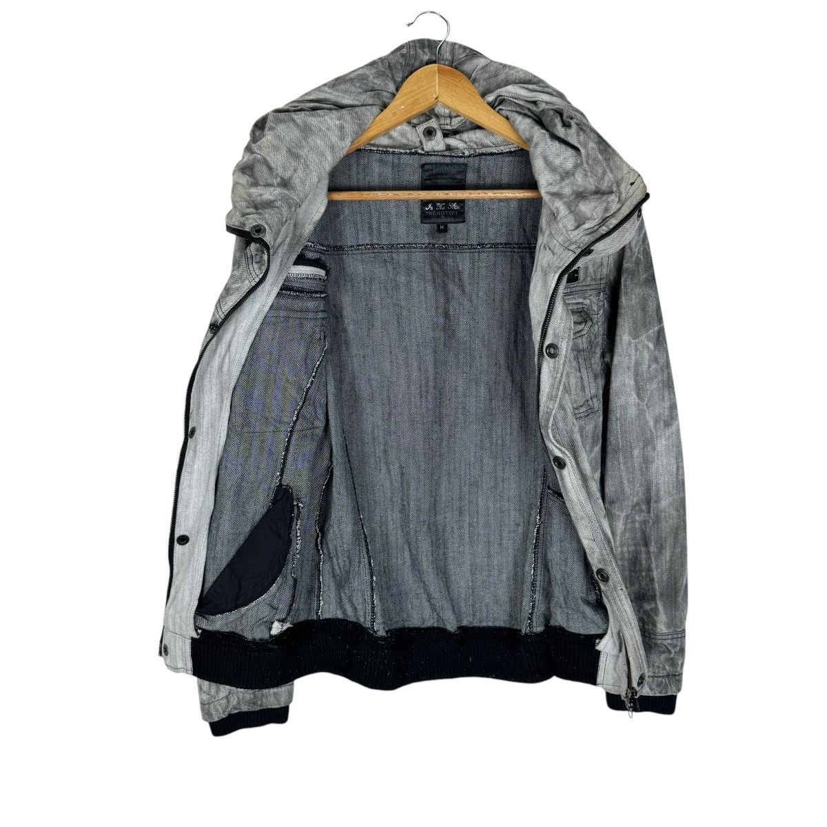If Six Was Nine × In The Attic × Le Grande Bleu (L.G.B.) ☀️IN THE ATTIC HOODIE DENIM ZIPPER JACKET Size US M / EU 48-50 / 2 - 11 Thumbnail