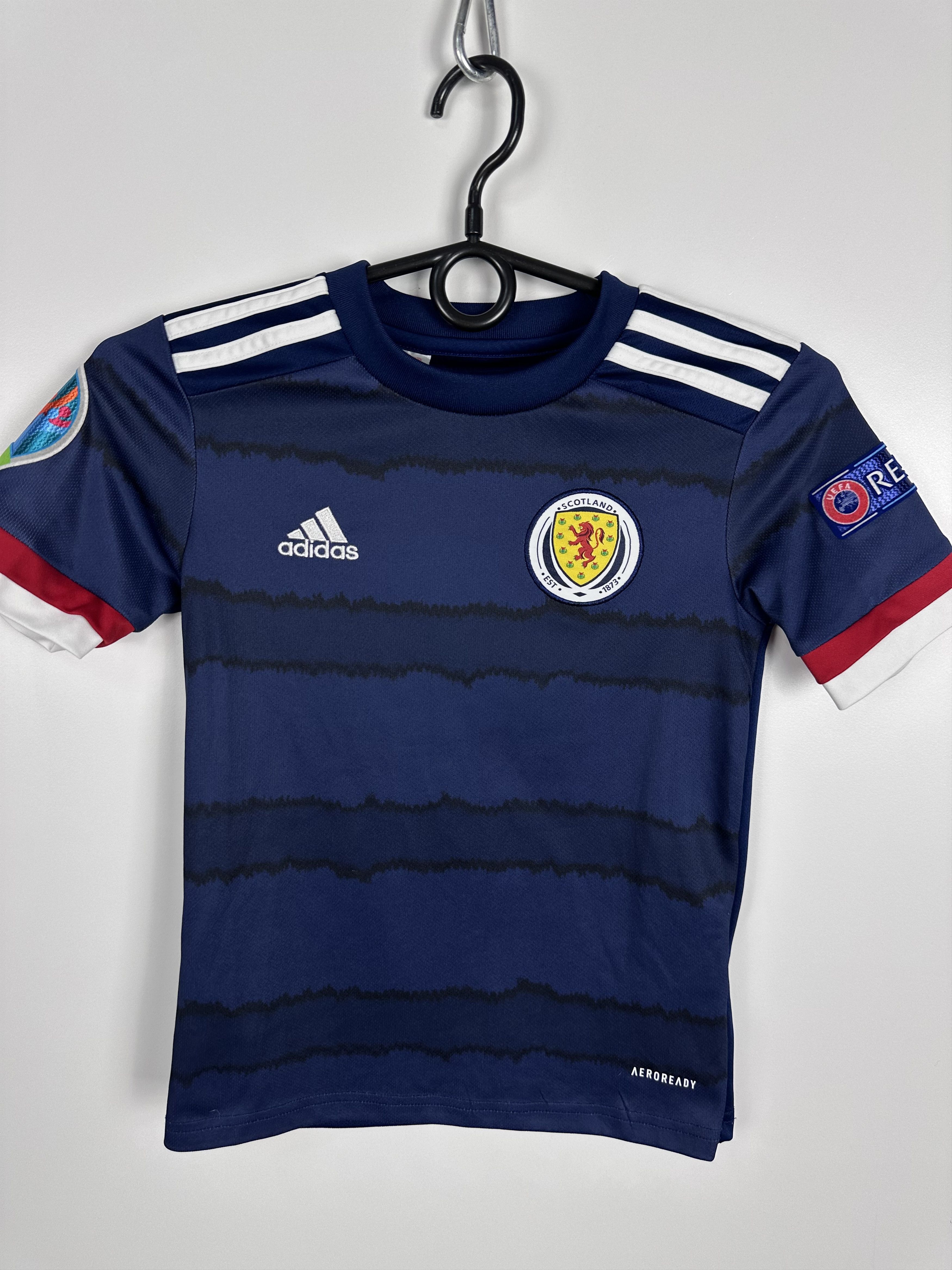 Adidas Scotland 2020 Football Shirt Soccer Jersey BOYS 7/8 Size US XXS / EU 40 - 1 Thumbnail