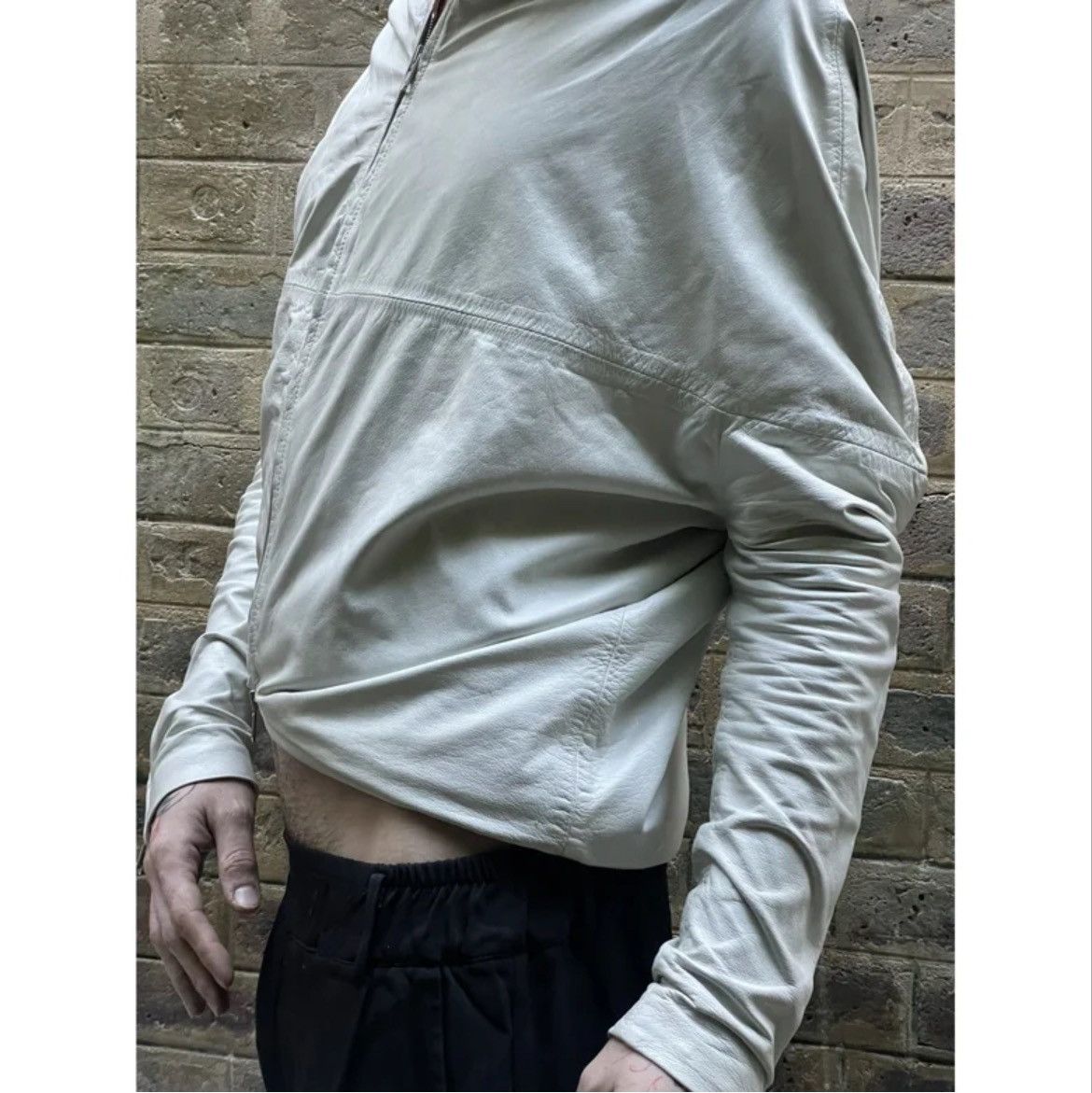 Maison Margiela FW 2005 White Leather Jacket by Martin Margiela Size S / US 4 / IT 40 - 6 Thumbnail