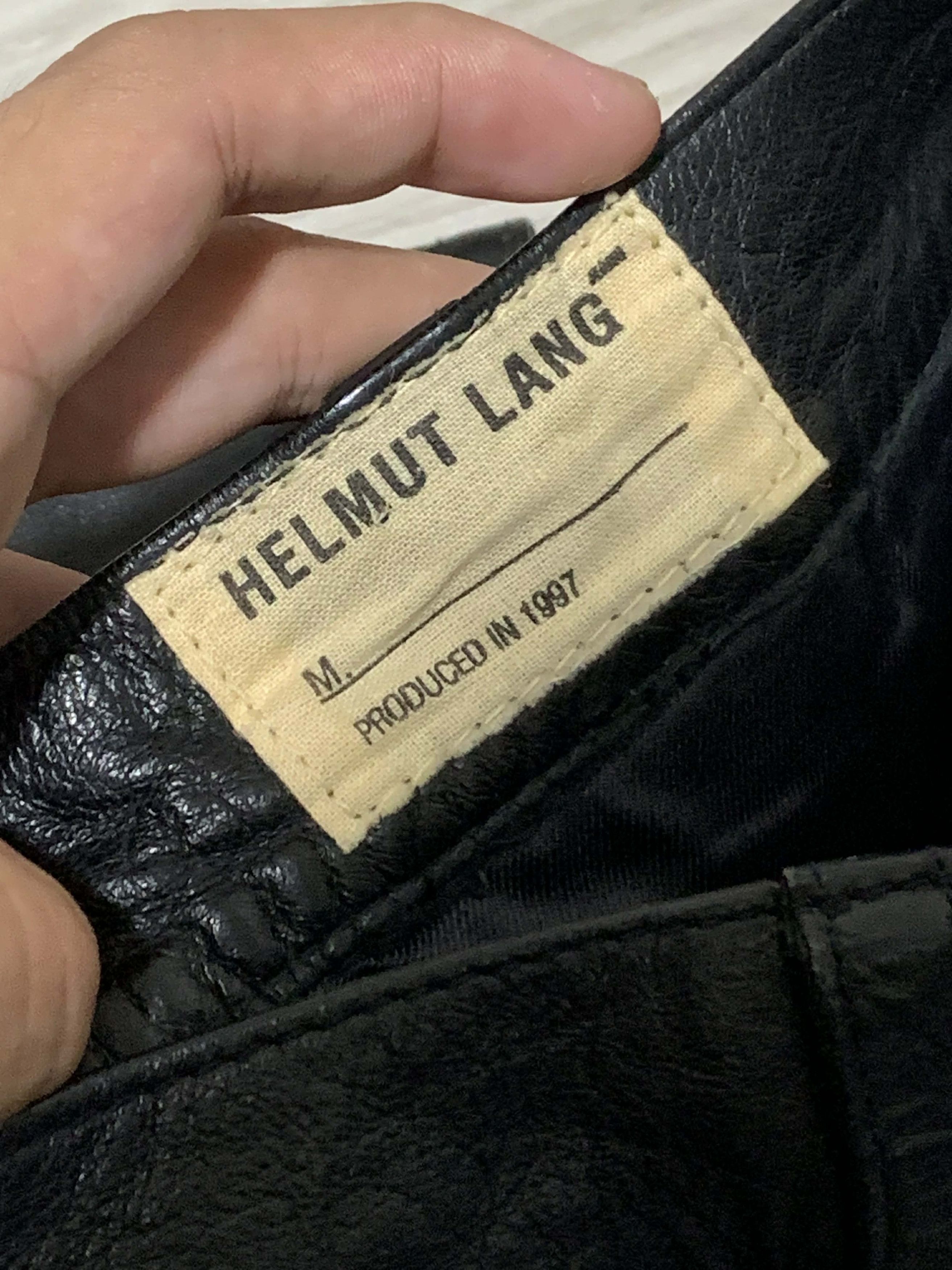 Helmut Lang Helmut Lang Archive 1997 Black Leather Pants Size US 26 / EU 42 - 8 Thumbnail