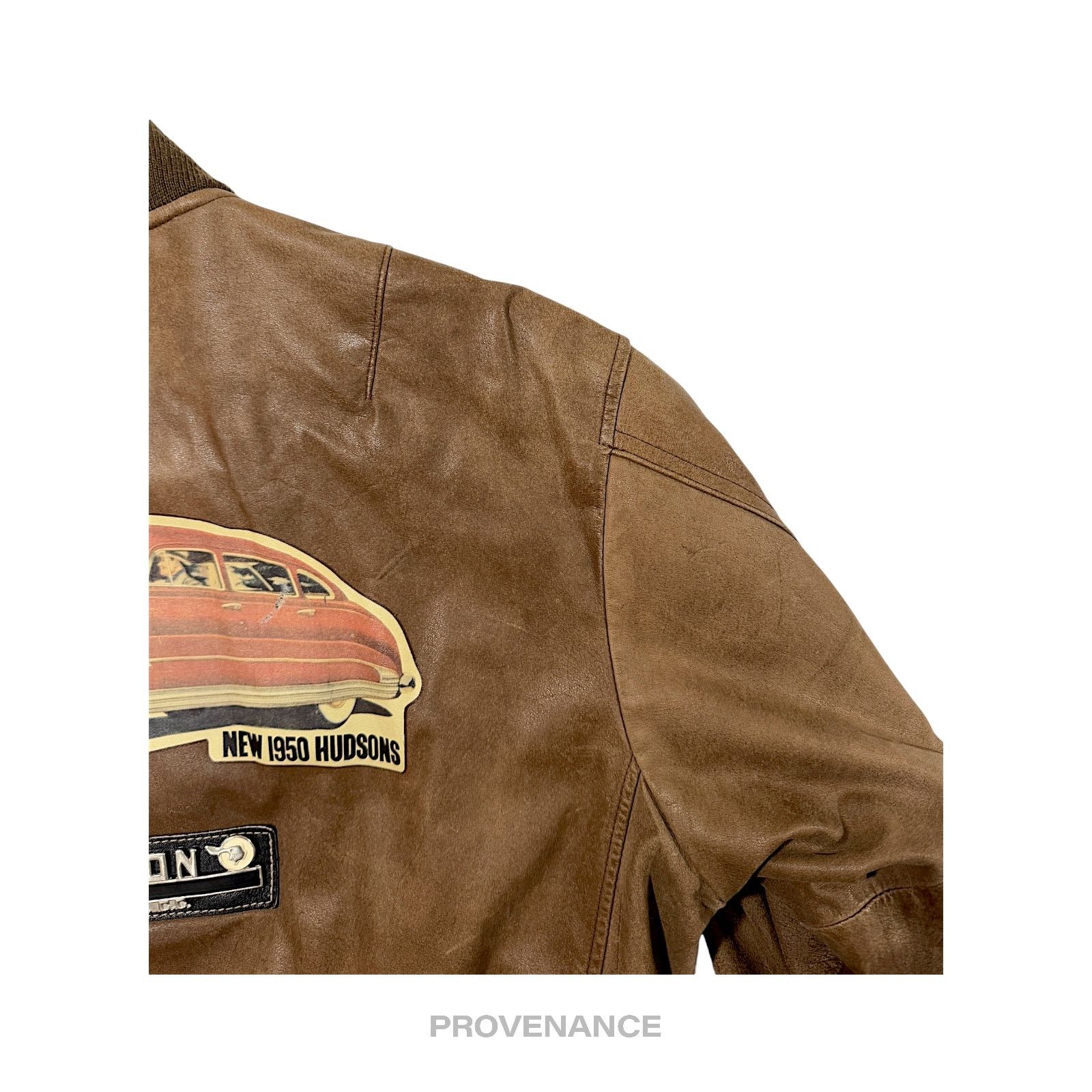 Chevignon 🔴 Chevignon Vintage Bomber Jacket - Hudson Leather Brown M Size US M / EU 48-50 / 2 - 5 Thumbnail