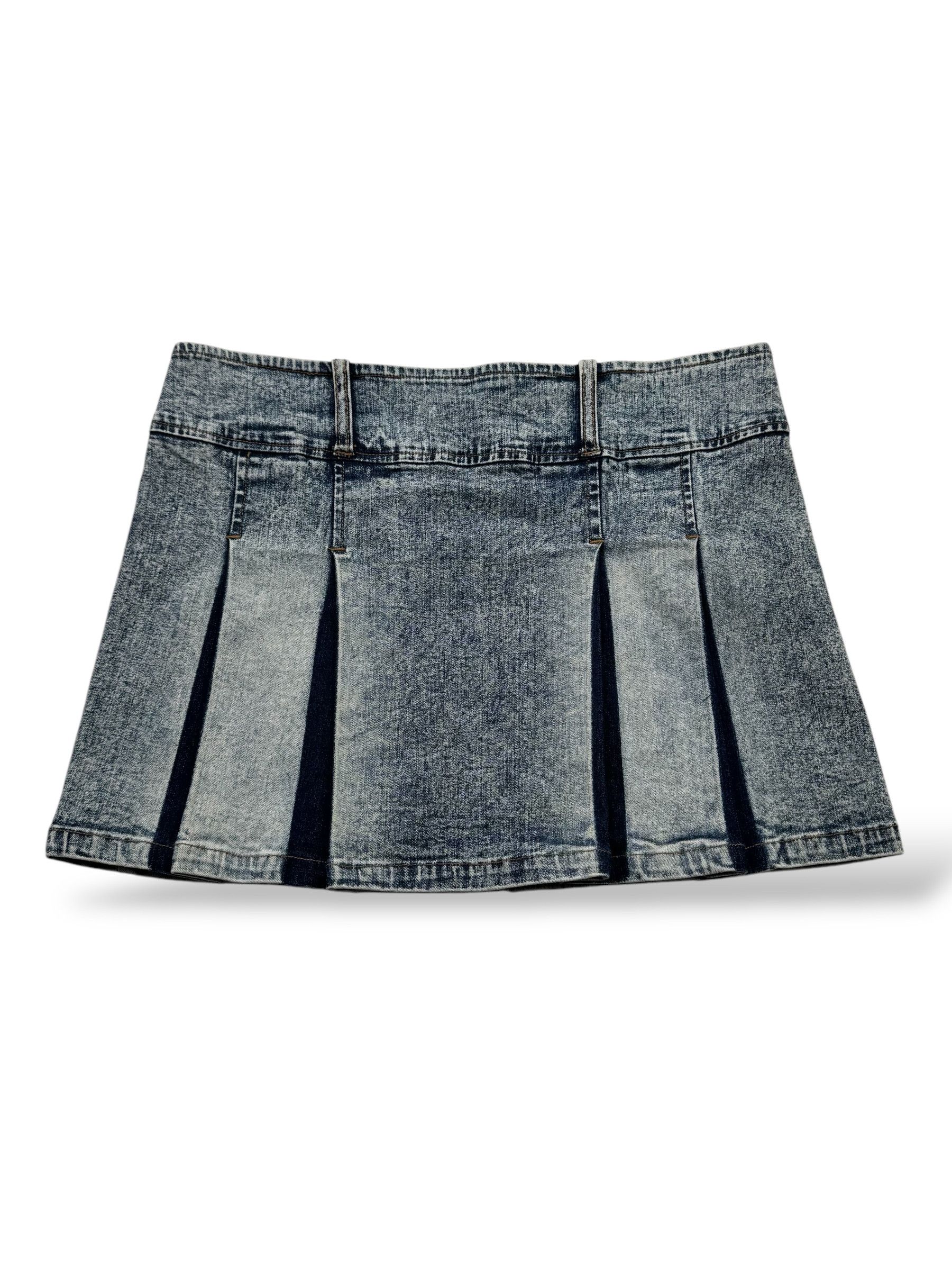 Japanese Brand Vintage Faded Mini Skirt W168(V9) Size 28" / US 6 / IT 42 - 1 Thumbnail