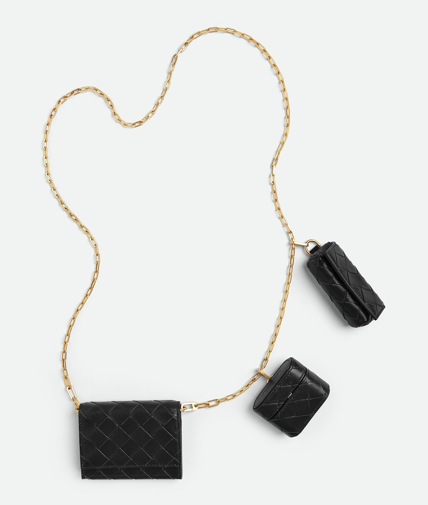 Bottega Veneta o1n1vont0125 Size: OS / Intrecciato Card Case on Chain Size ONE SIZE - 1 Thumbnail