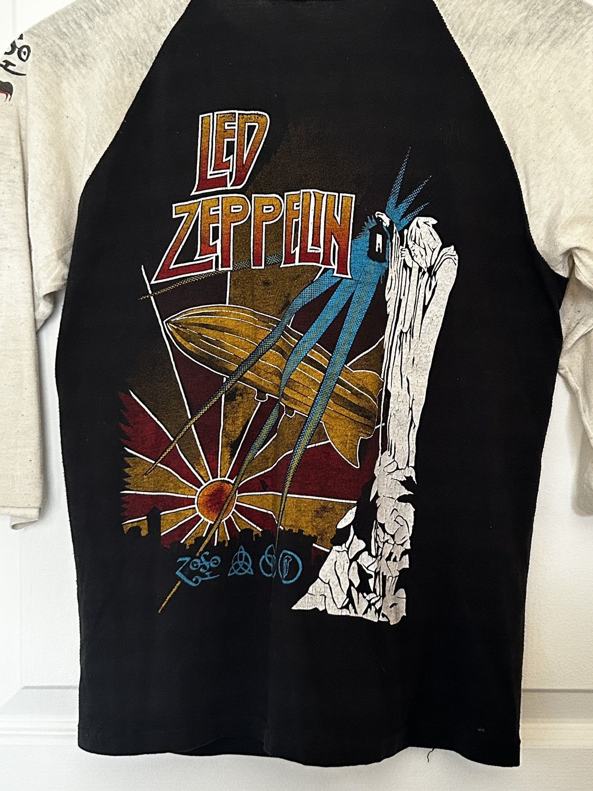 Vintage Vintage 1970’s Led Zeppelin Raglan Size US M / EU 48-50 / 2 - 7 Thumbnail