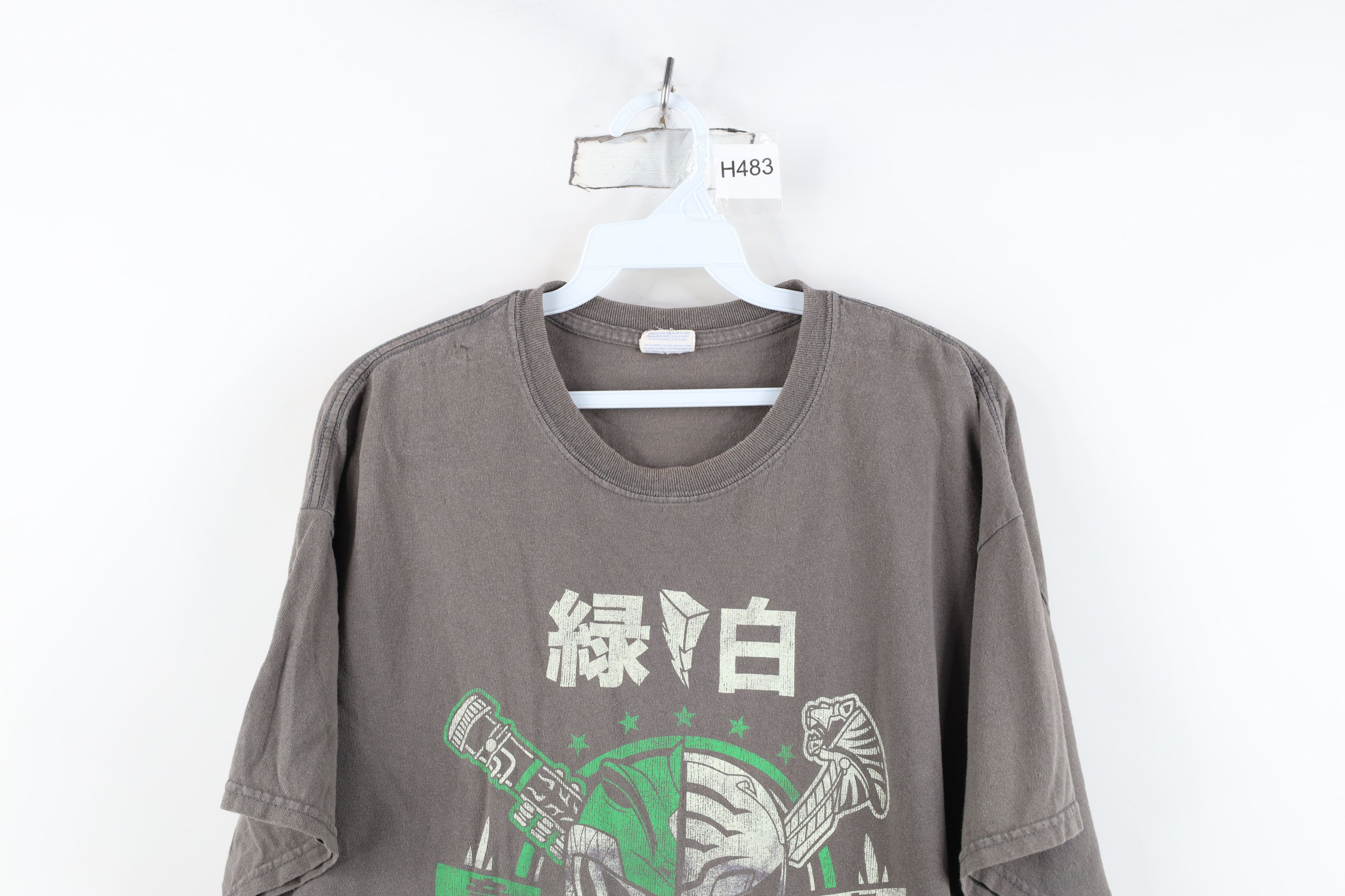 Vintage Vintage Y2K Power Rangers Short Sleeve T-Shirt Gray Cotton Size US XL / EU 56 / 4 - 2 Thumbnail