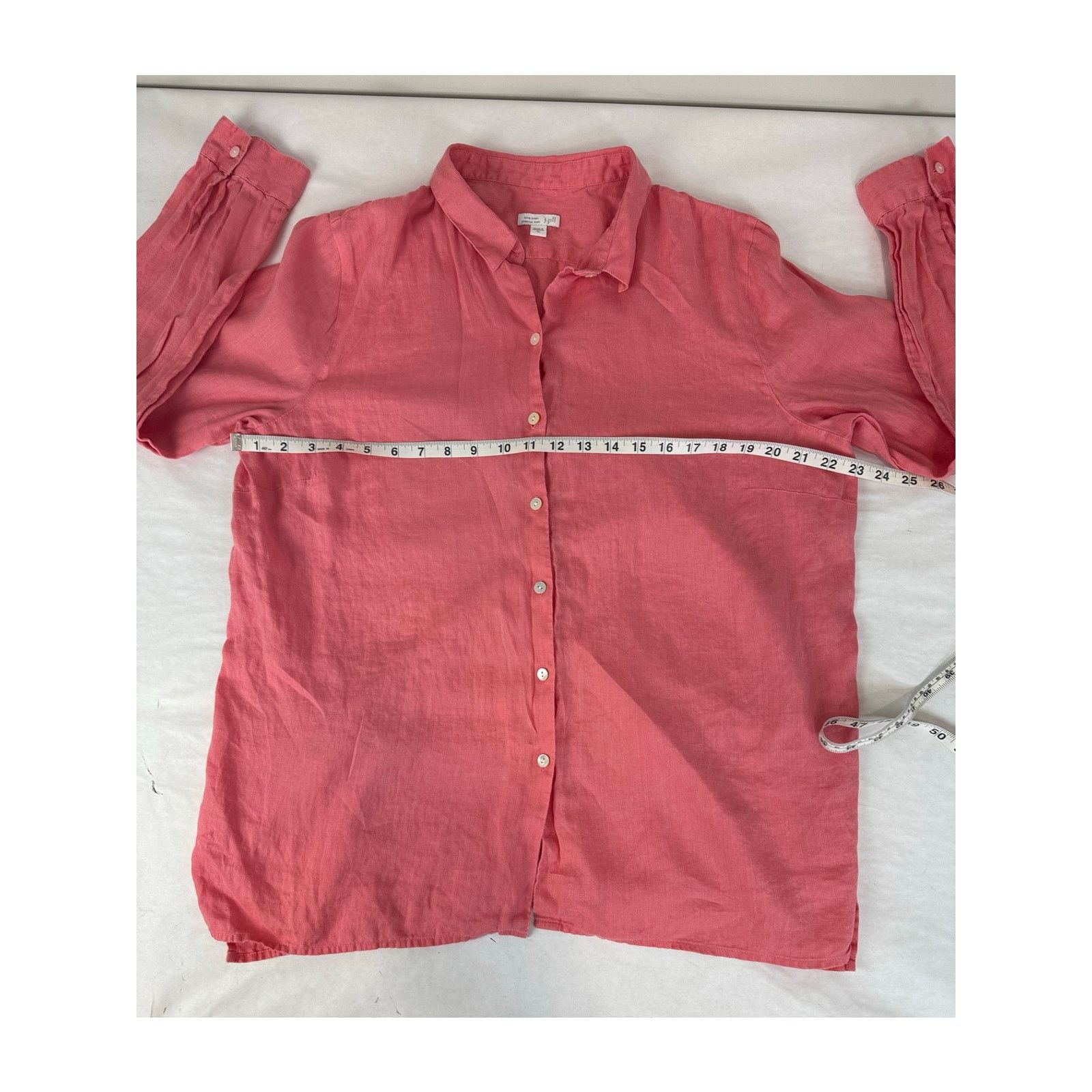 Other J. Jill Love Linen Button Down Essential Shirt Vented XL Size XL / US 12-14 / IT 48-50 - 3 Thumbnail