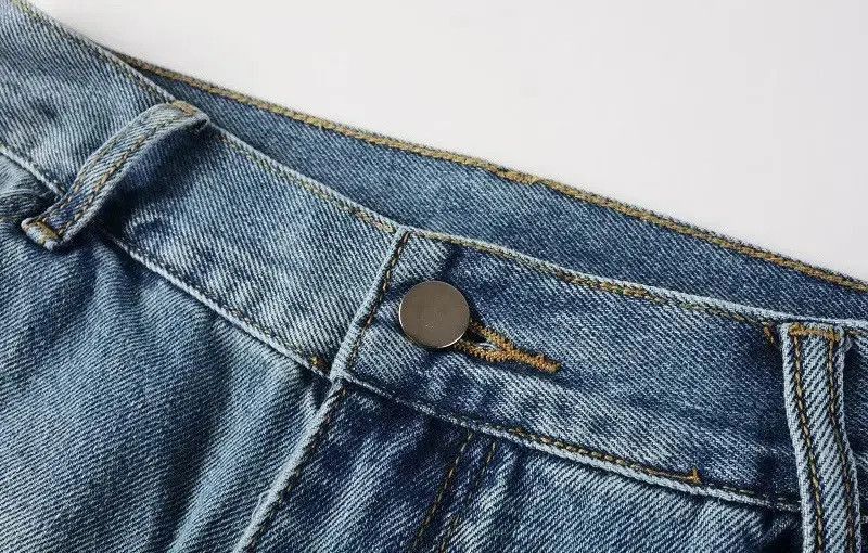 Japanese Brand Mens Blue Flare Bootcut Spliced Non-Strecth Denim Size US 32 / EU 48 - 5 Thumbnail