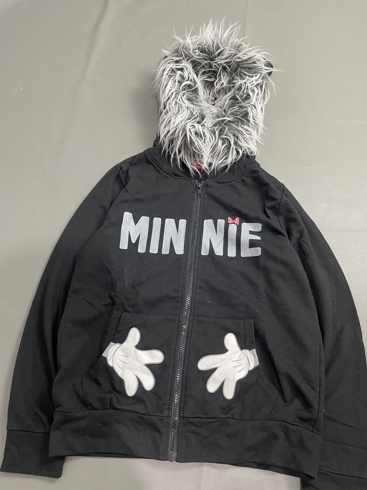 Japanese Brand Japanese Mickey Mouse Ear zip Fur Hoodie Size S / US 4 / IT 40 - 2 Thumbnail