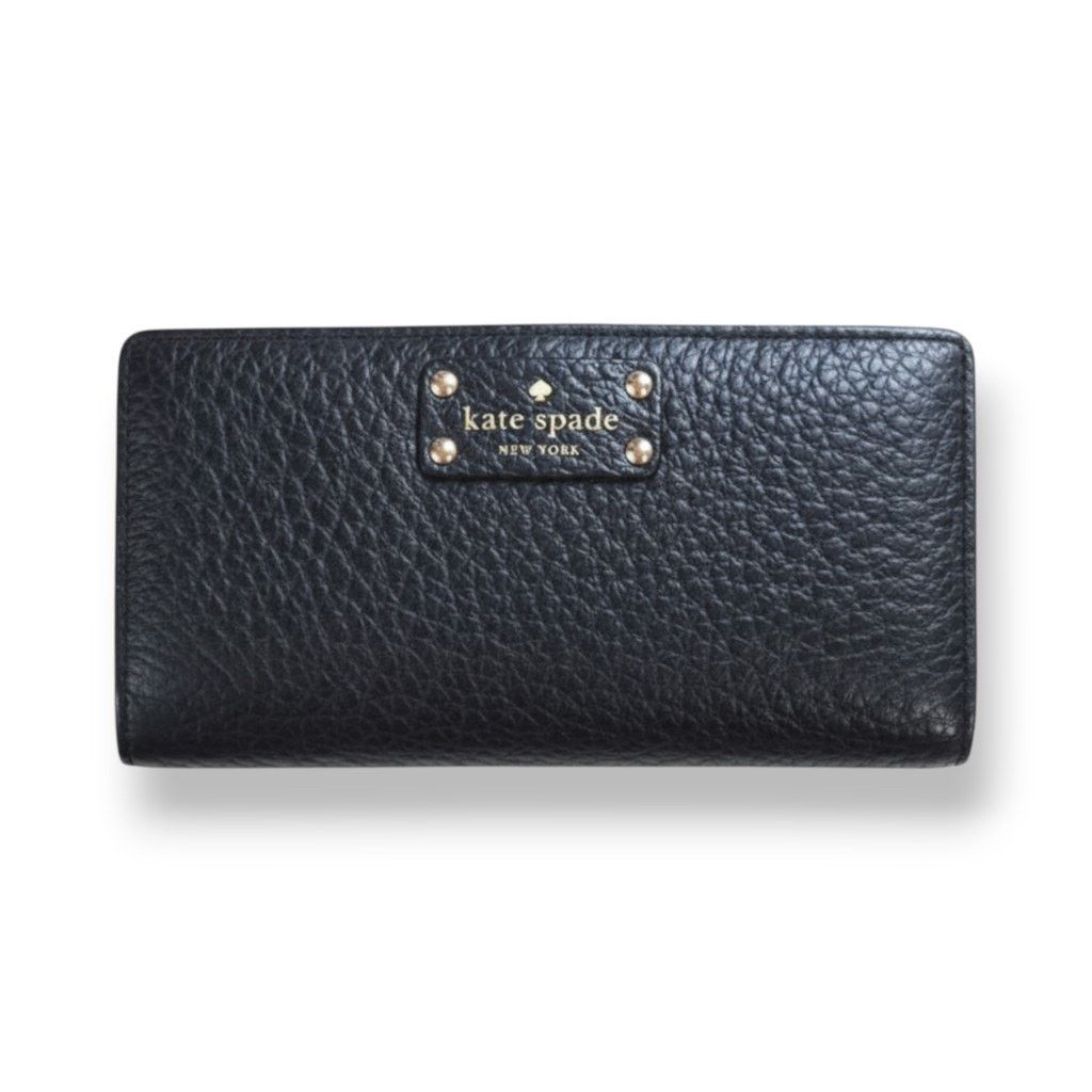 Kate Spade Kate Spade Wellesley Stacy Black Pebbled Leather Wallet Size ONE SIZE - 12 Thumbnail
