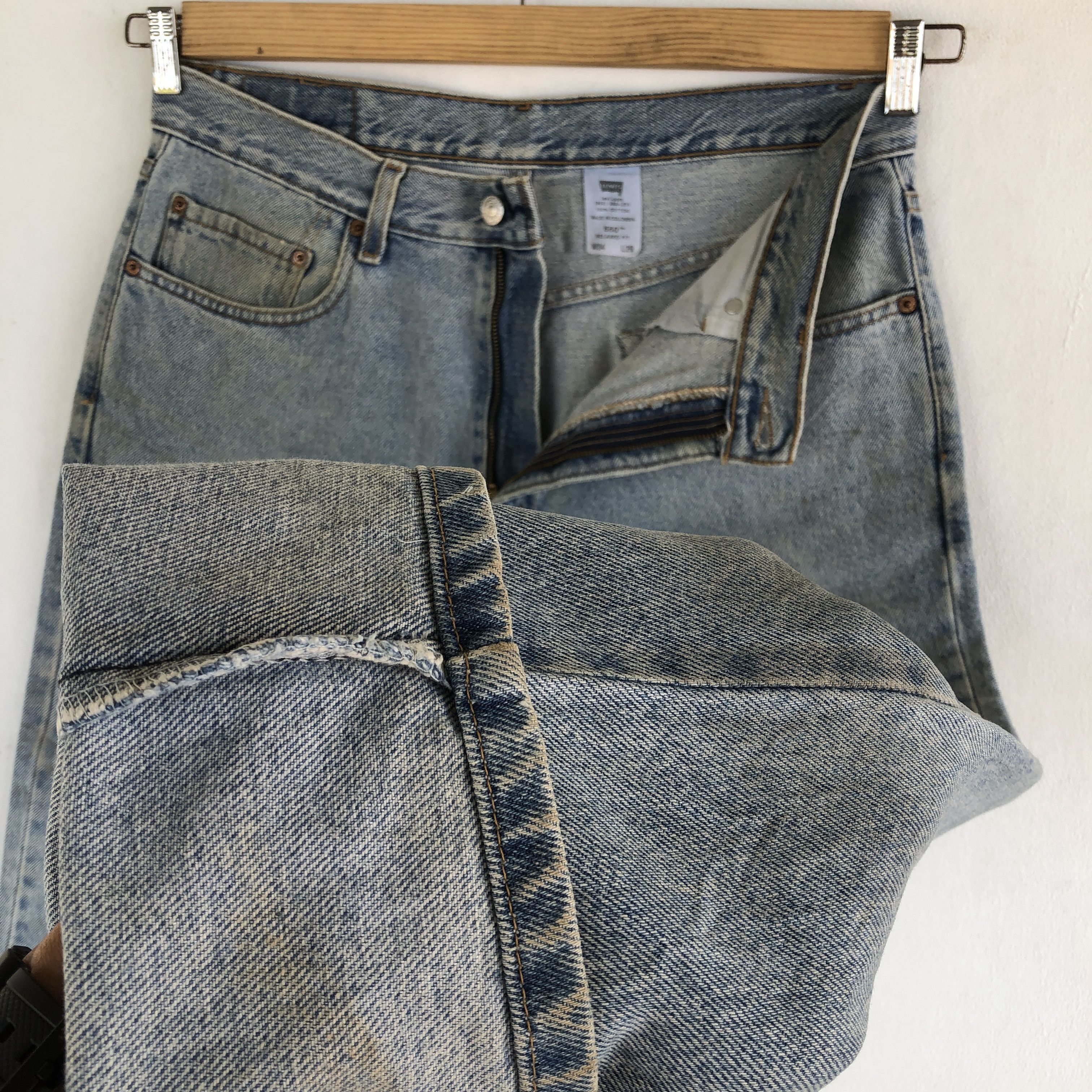 Jean Vintage Levis Mud Wash Jeans Dirty Levi's 550 Faded Denim Size US 32 / EU 48 - 7 Thumbnail