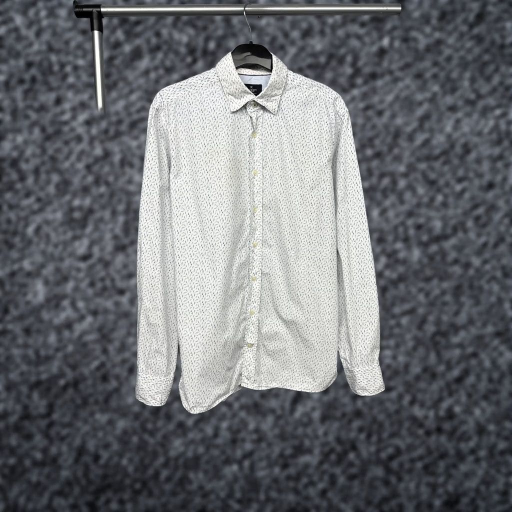 Hackett Hackett Mens Long Sleeve Shirt Slim Fit Size L Micro Graphic Print Button-Up Collar Multicolor Cotton Regular Men's Shirt Size US L / EU 52-54 / 3 - 1 Thumbnail