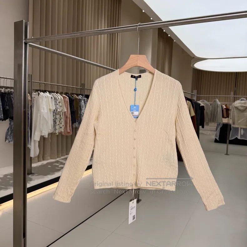 Loro Piana Beige cashmere and silk knitted cardigan jacket