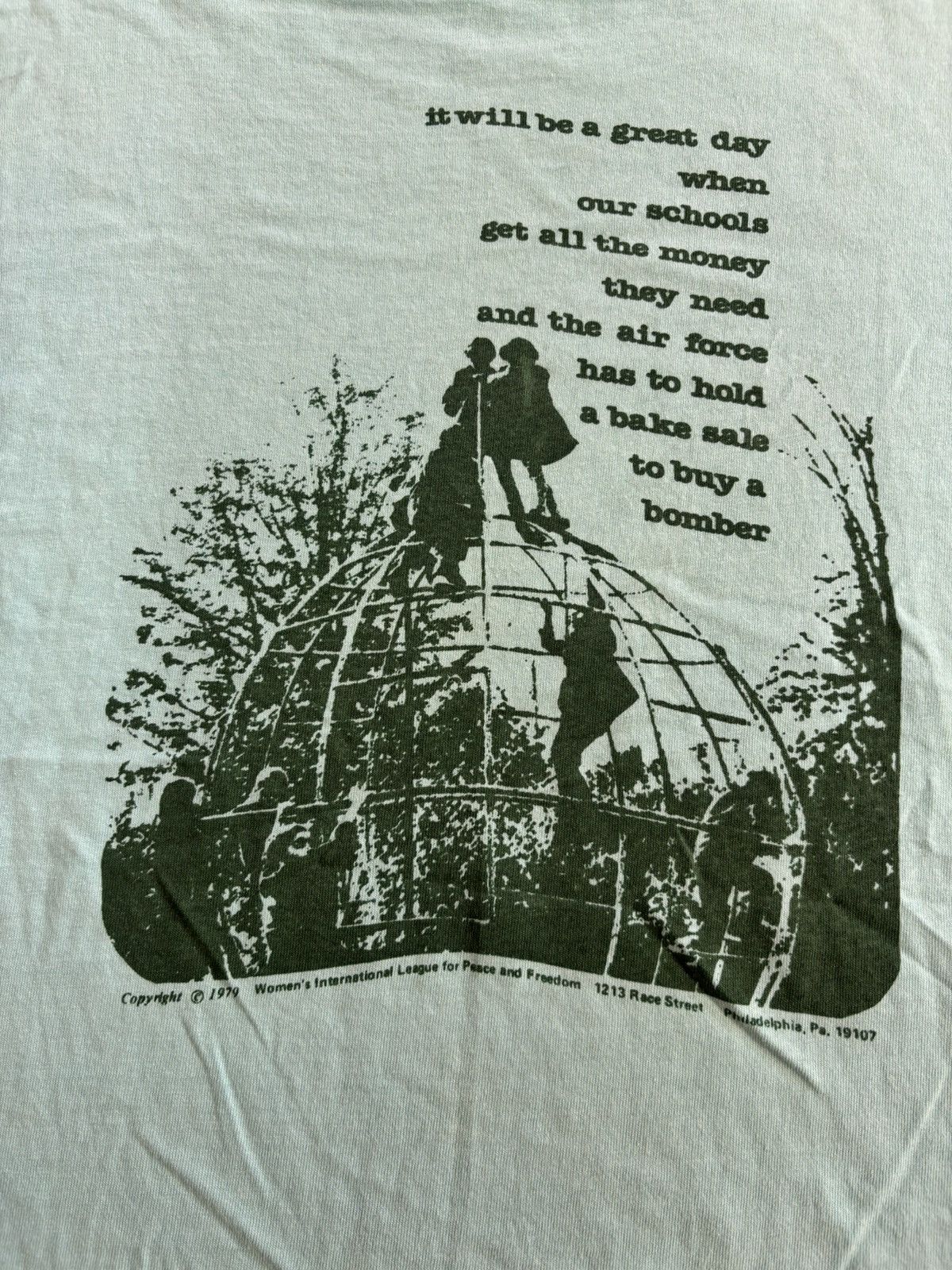 Vintage 70s Womans International League for Peace & Freedom Antiwar Size US XL / EU 56 / 4 - 2 Thumbnail