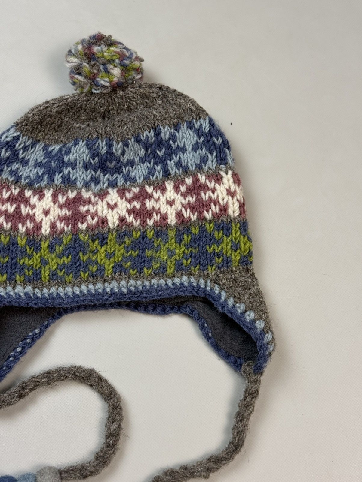 Other Pachamama Nordic Hand Knitted Ear Flap Wool Hat One Size Size ONE SIZE - 3 Thumbnail