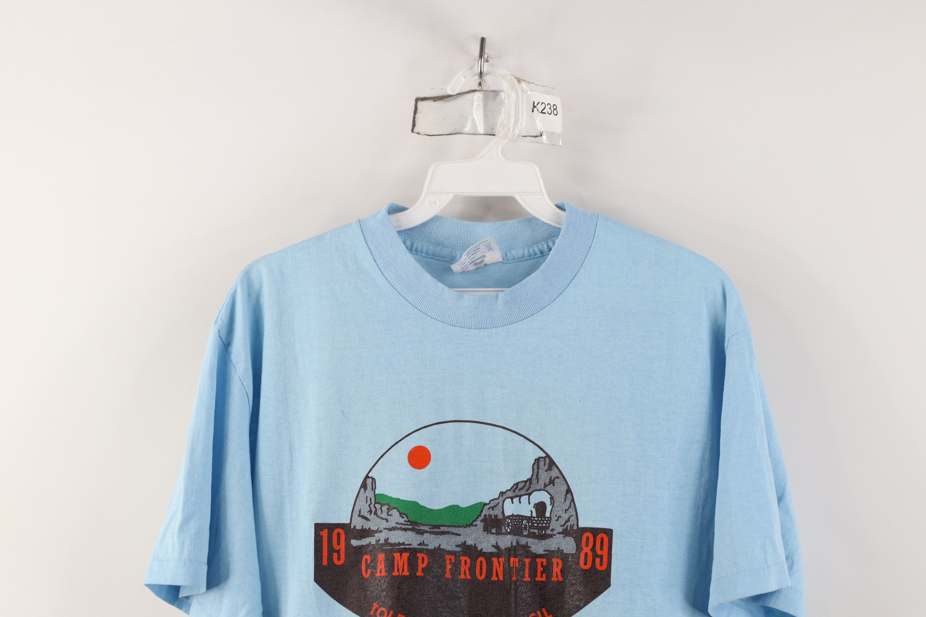 Vintage Vintage 80s of America Camp Frontier Toledo T-Shirt USA Size US L / EU 52-54 / 3 - 2 Thumbnail