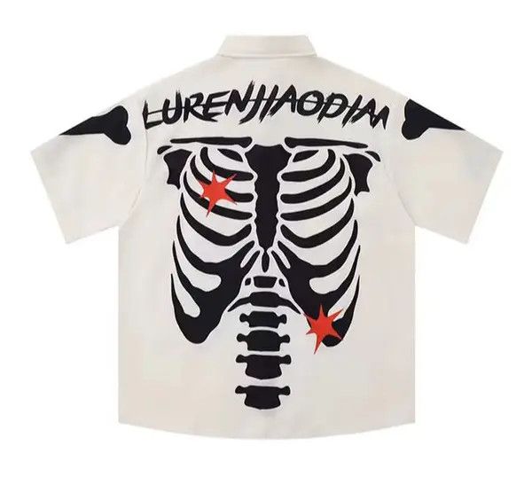 Japanese Brand Mibuki x Gotoh Vintage Hip Hop Skull Shirt Size US M / EU 48-50 / 2 - 6 Thumbnail