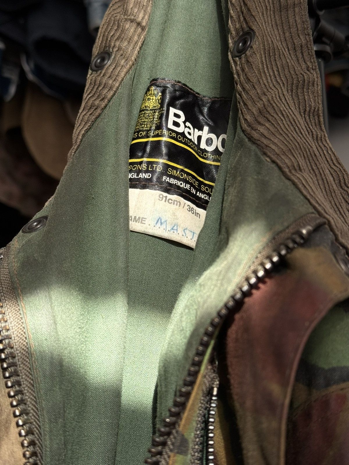 Barbour 1980s Vintage Barbour DPM Camo 'A80 Military' Wax Jacket Size US M / EU 48-50 / 2 - 4 Thumbnail