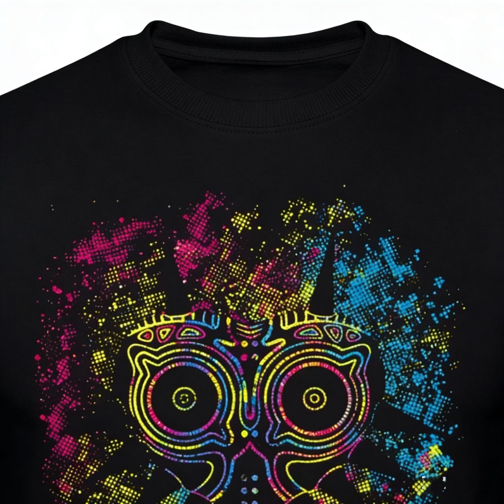 Other Street Retro Punk Monster Majoras Mask Black T-Shirt Size US M / EU 48-50 / 2 - 4 Thumbnail
