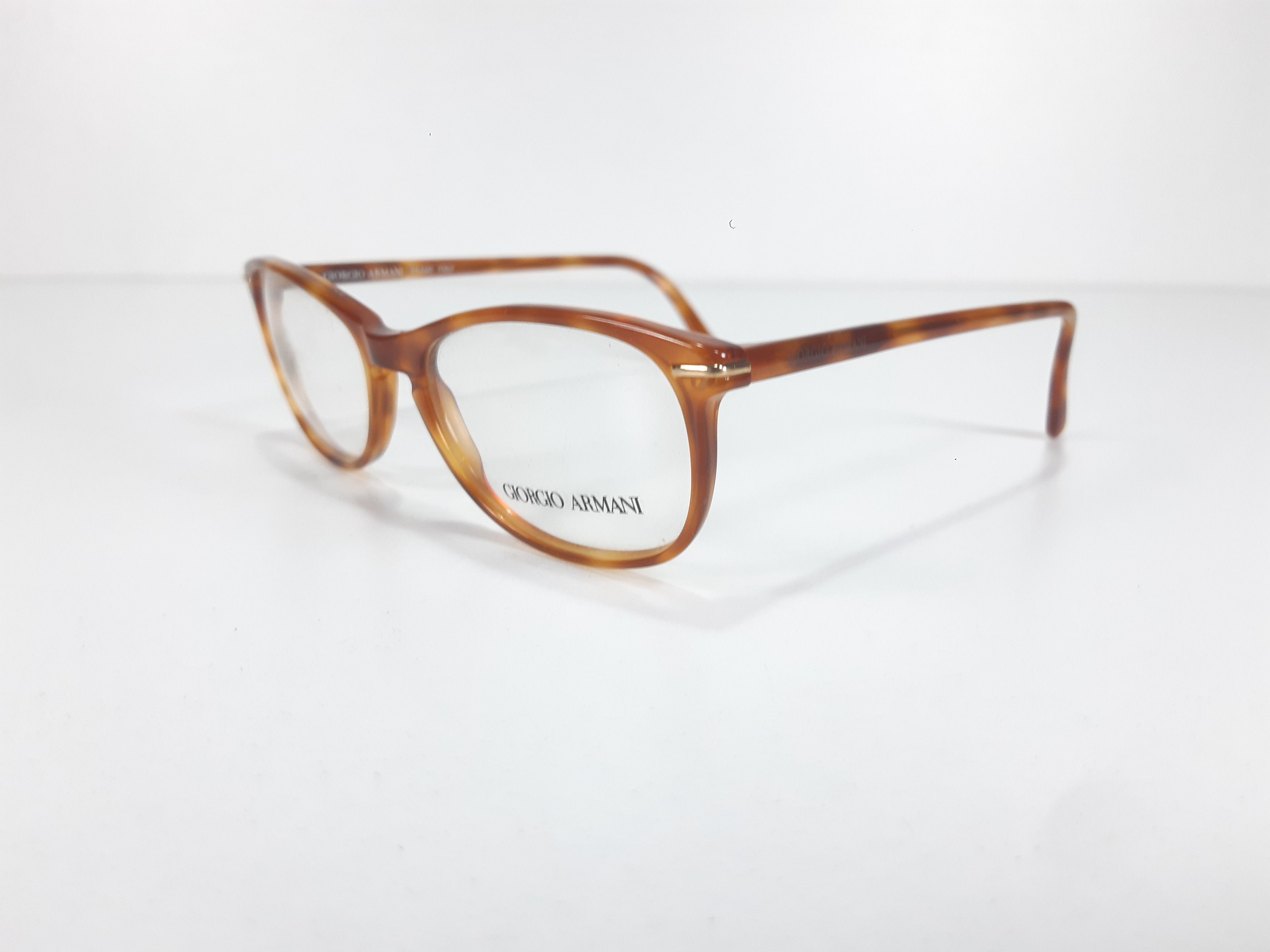 Giorgio Armani GIORGIO ARMANI 372 Italy Tortoise Glasses Frame NEW Size ONE SIZE - 4 Thumbnail
