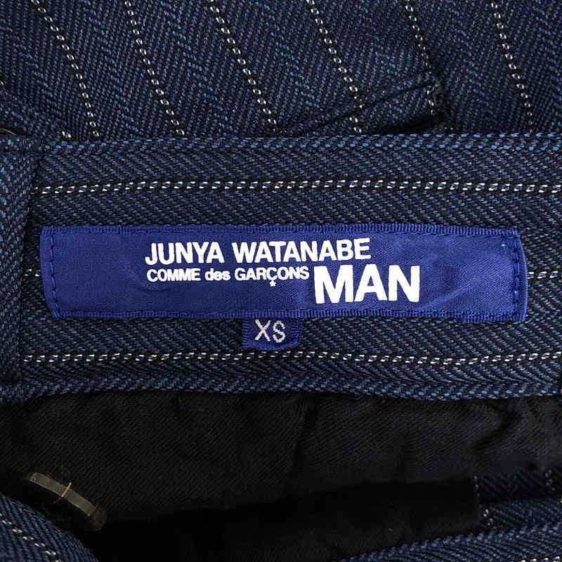 Comme des Garcons Casual Pants switching polyester slacks zipper stripe Navy Size US 32 / EU 48 - 8 Thumbnail