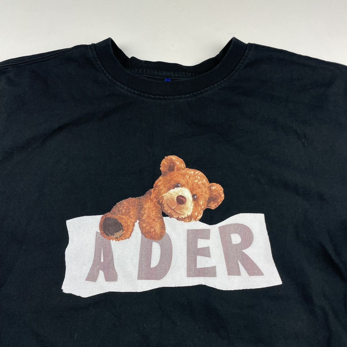 Ader Error 2021 S/S Ader Error Black T-Shirt Teddy Bear Print Clean M Size US M / EU 48-50 / 2 - 2 Thumbnail
